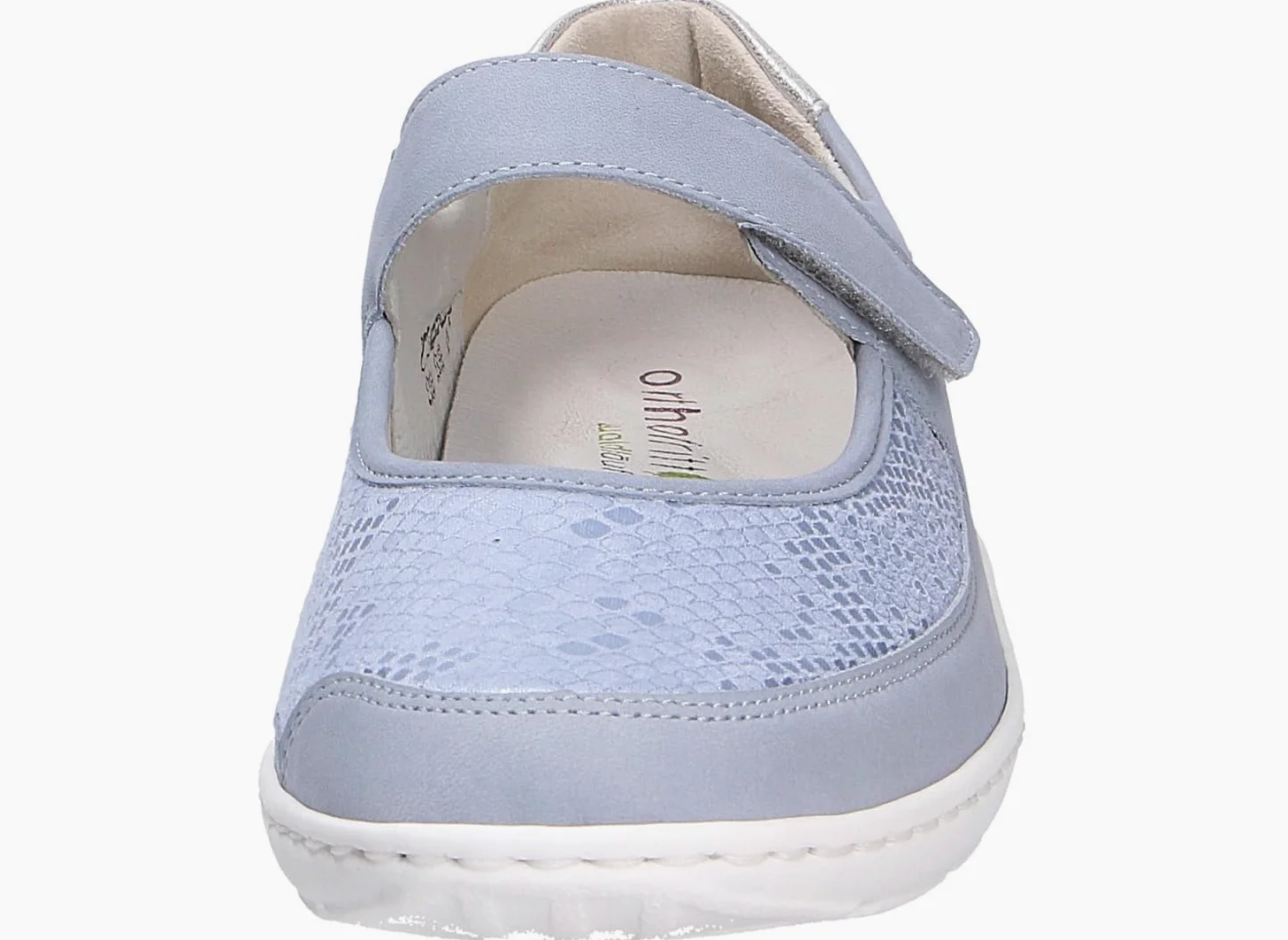 Waldläufer Henni-Soft Denver (cuir nubuck)/stretch crocus Sky Argento, largeur H 496H33-300-267 Bleu