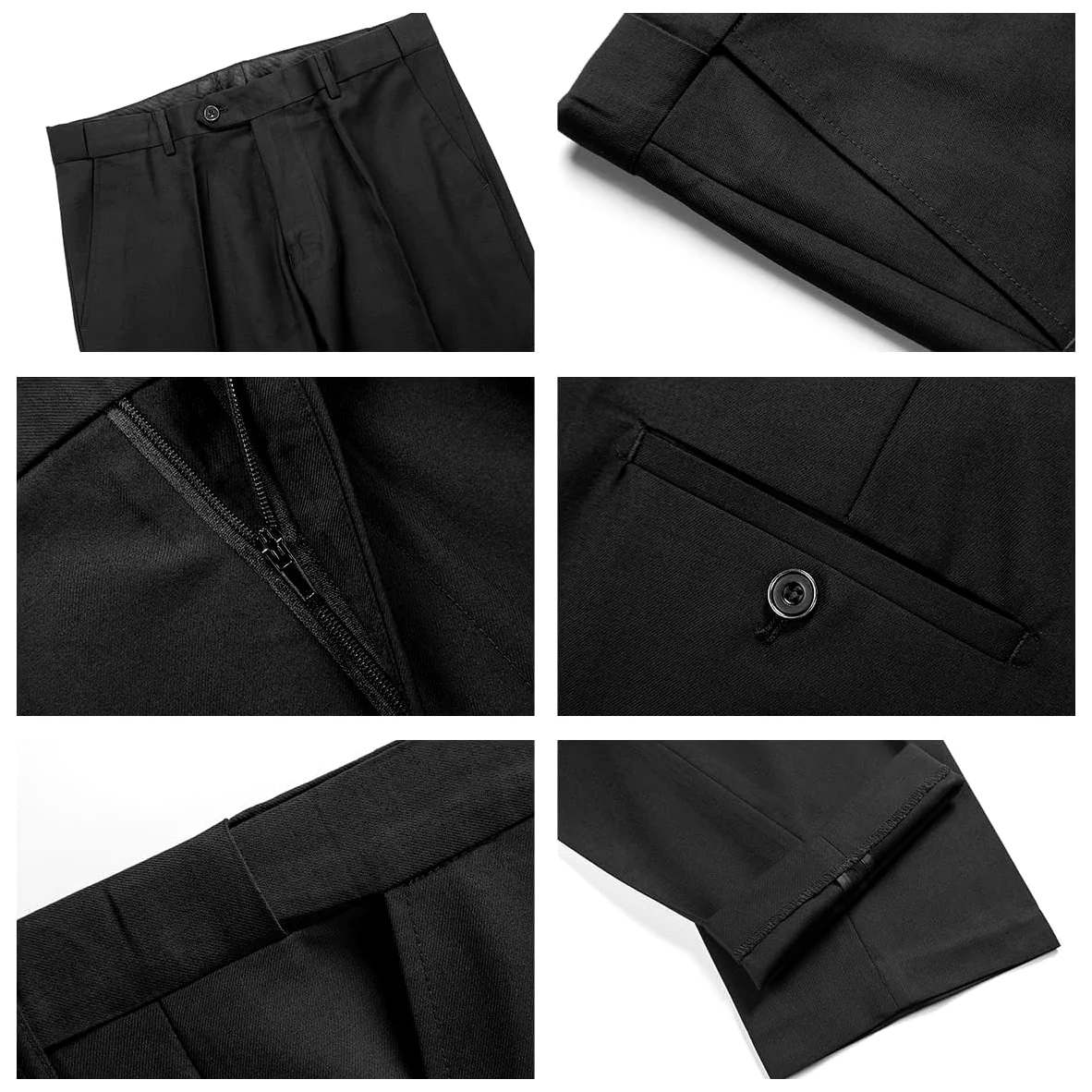 Costume Homme 3 pièces Mariage Slim Fit Smoking d'affaires à Un Bouton Men Suits 3 Piece Couleur Unie pour Fête Confort Blazer Veste et Pantalon Gilet