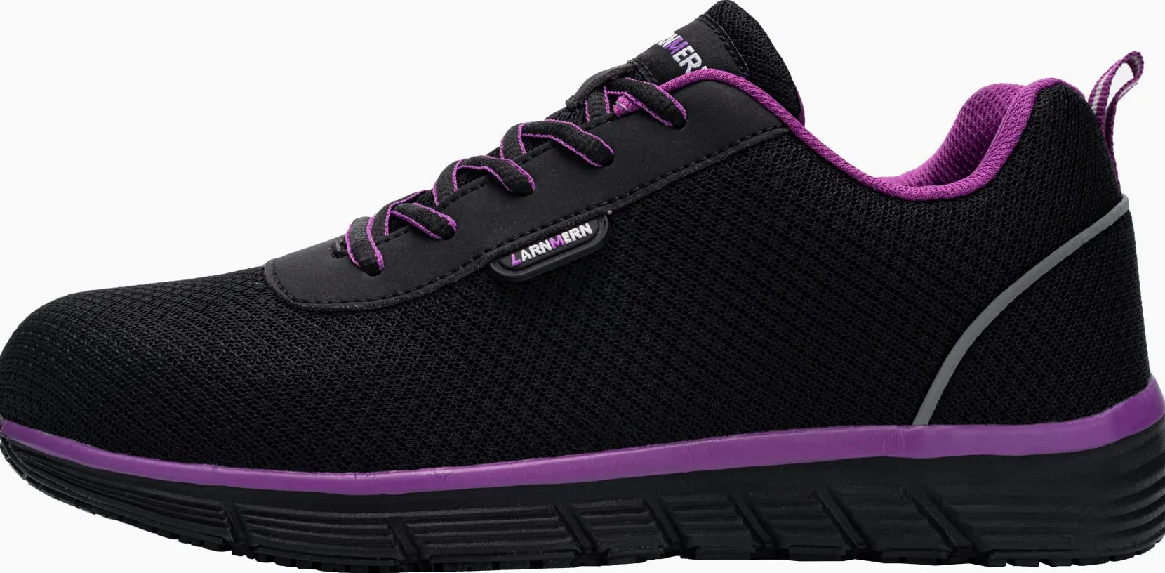 LARNMERN Chaussures de Sécurité Hommes Femme Embout Acier Antidérapant Baskets de Sécurité Ultra Légere Respirante Chaussures de Travail