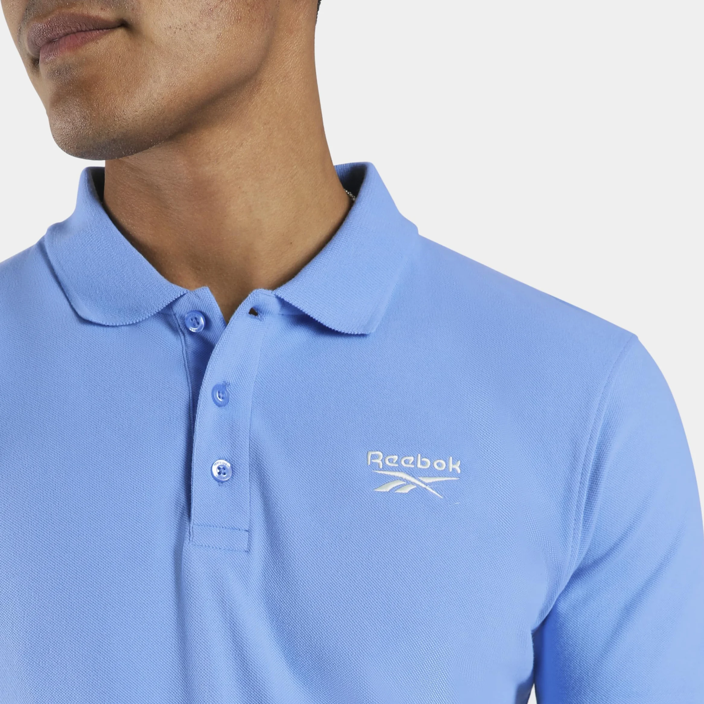 Reebok Blaze Embroidered SS Polo Shirt T-Shirt Homme