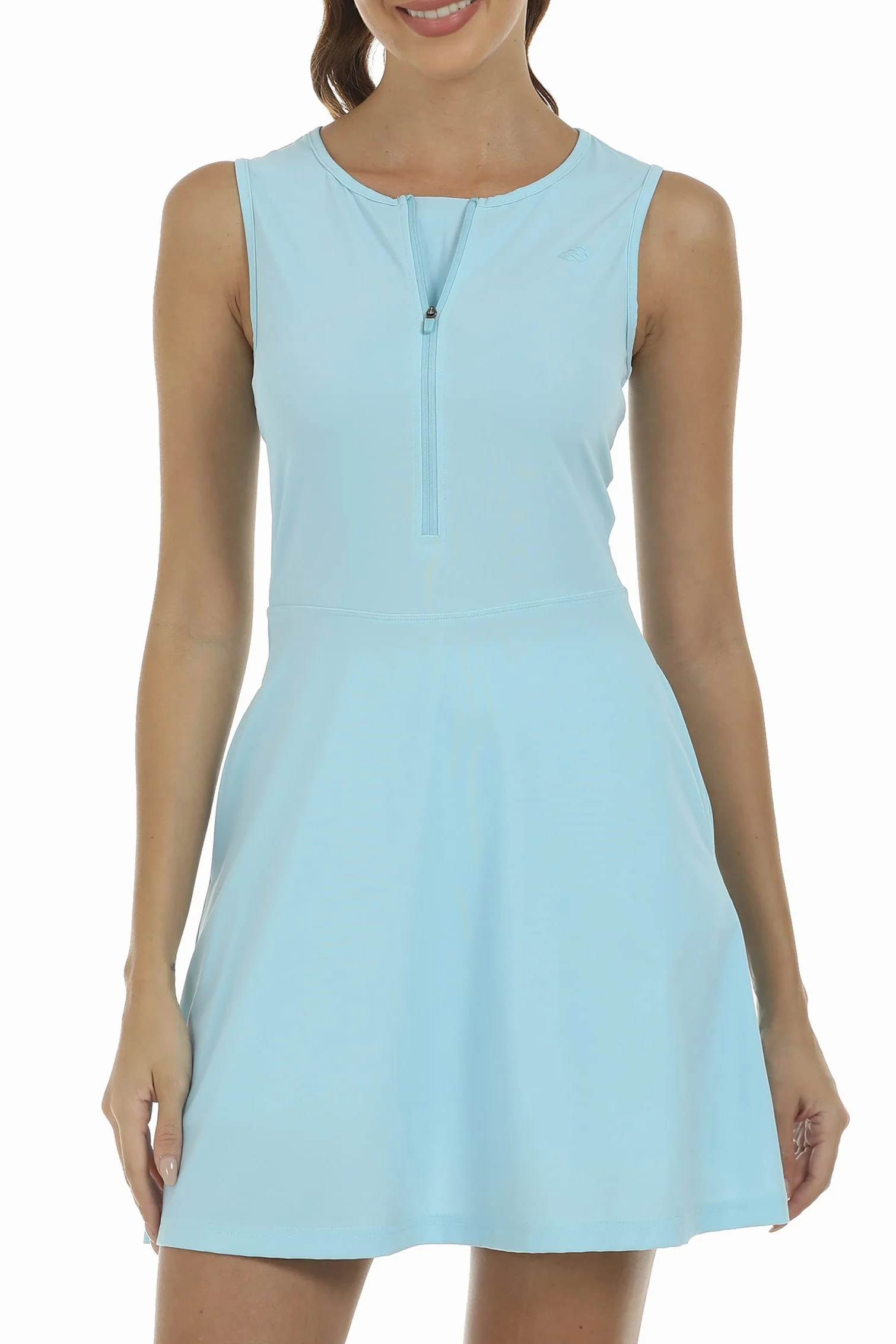 JINSHI Robe de Tennis et de Golf Femmes avec Short Intérieur Robes de Sport Athlétique sans Manches Séchage Rapide avec Poches