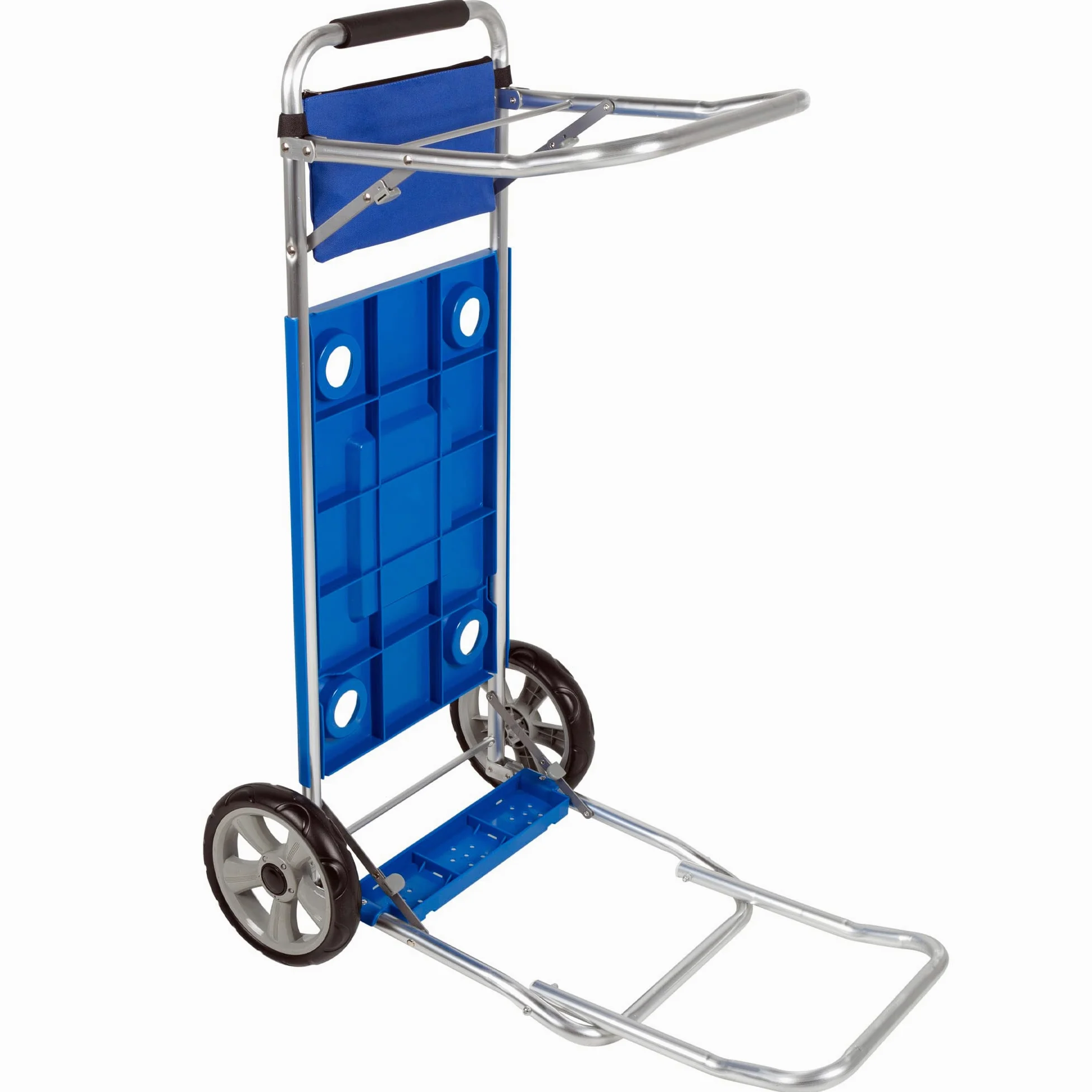 AKTIVE 62284 - Chariot de Plage Pliable Transformable en Table 2 en 1, Dimensions 50 X 78,5 X 105 cm, Poids Maximal 30 kg, Housse de Transport Polyvalente pour la Plage, Le Camping, Les Événements