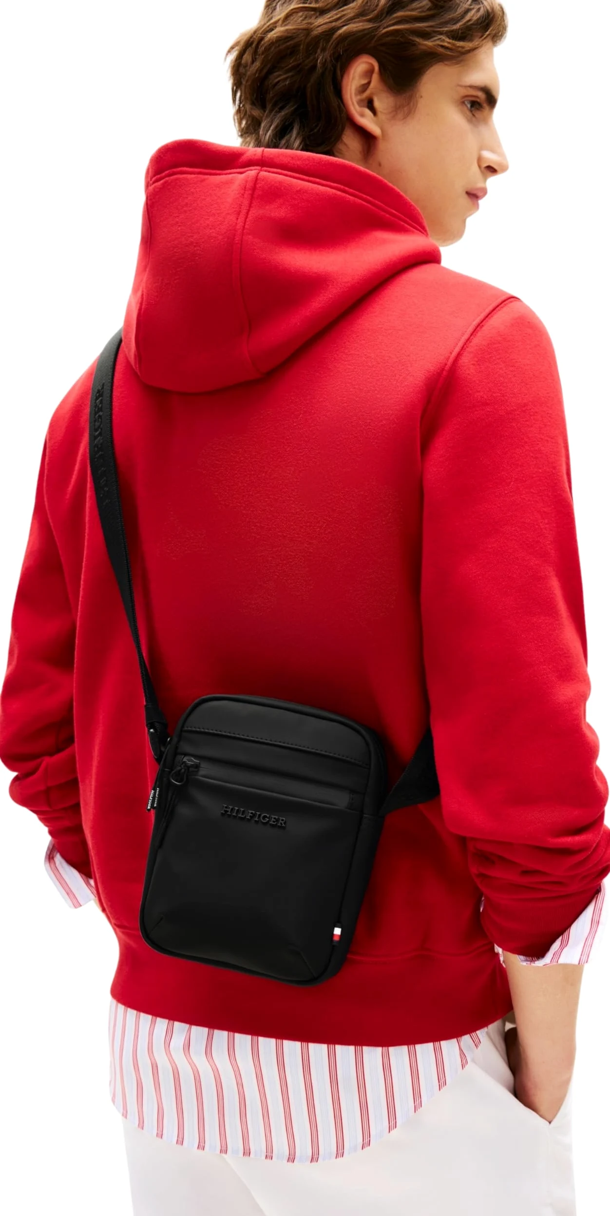Tommy Hilfiger Sac à Bandoulière Sac Homme Mini Reporter Petit, Noir (Black), Taille Unique