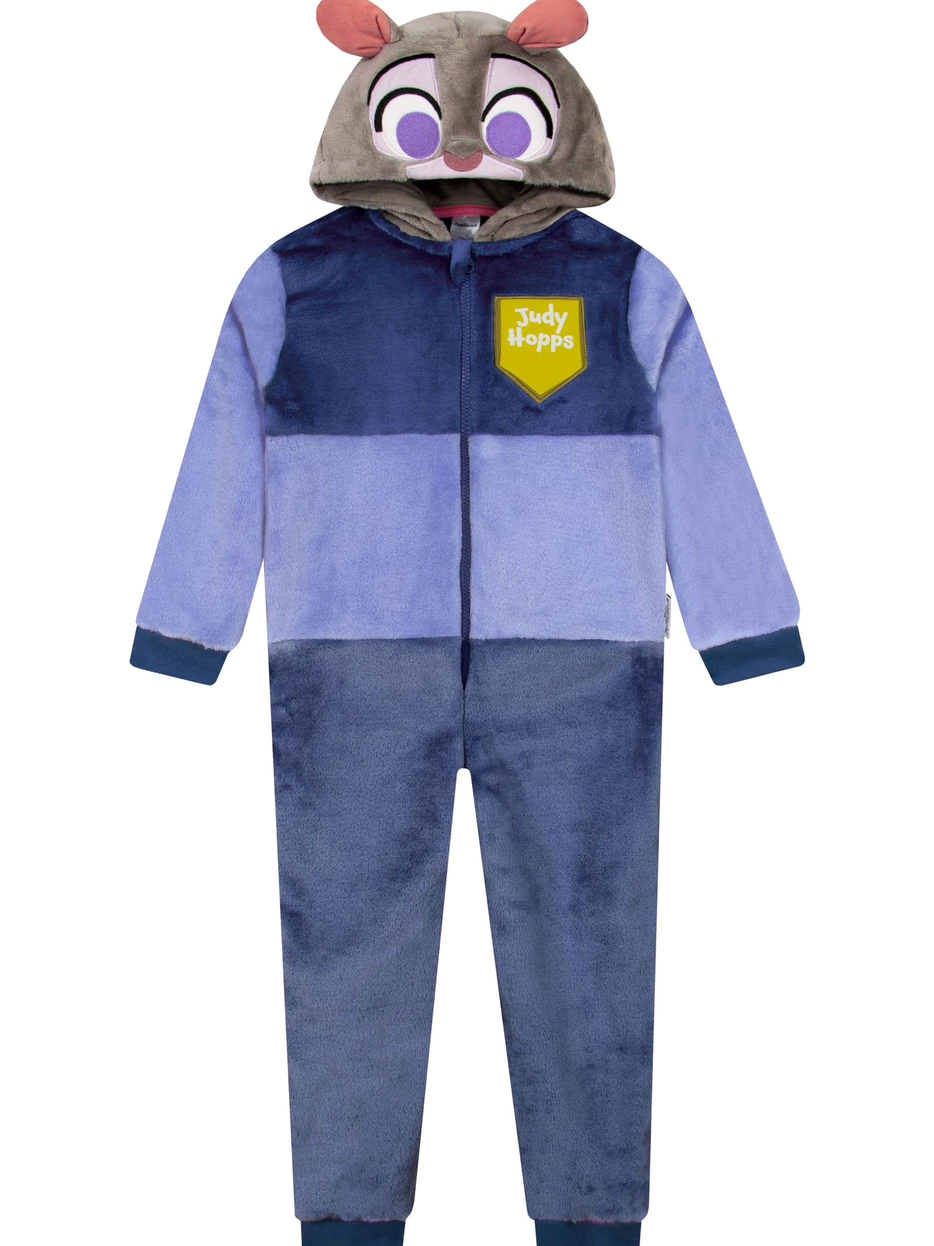 Disney Grenouillere Enfant avec Oreilles 3D, Pyjama Combinaison Enfant Zootopie, Surpyjama Fille Judy Hopps