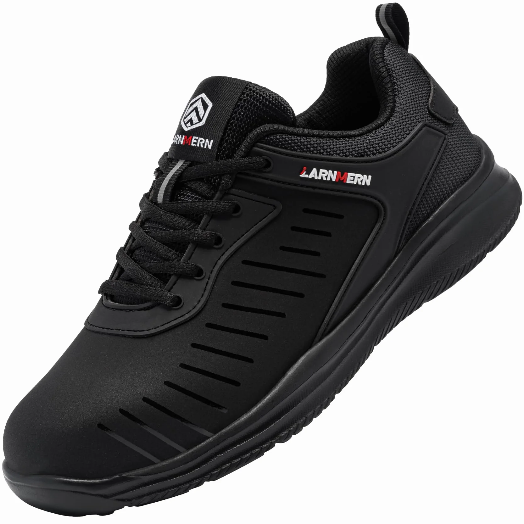 LARNMERN Chaussures de Sécurité Hommes Femme Anti-Piercing Baskets de Sécurité Embout en Acier Réfléchissant Chaussure de Travail Légere Respirant