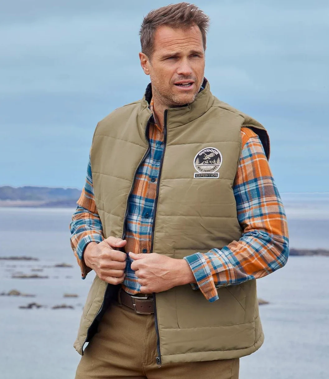 ATLAS FOR MEN - Doudoune Sans Manches Homme -Matelassée et Résistante à l'Eau - Confort et Chaleur - Disponible en Grande Taille du M au 5XL