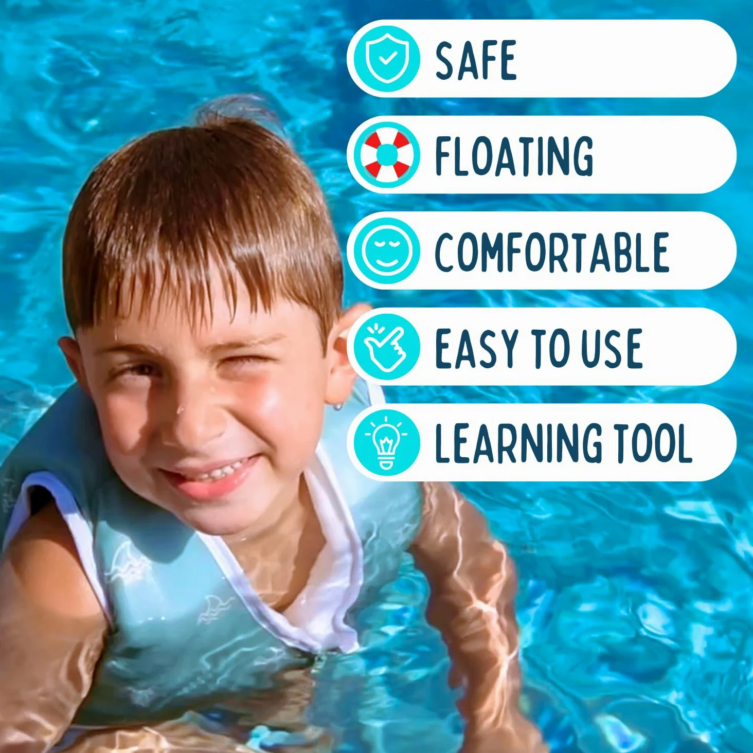 Maillot de Bain Flottant pour garçon et Fille : Willie - Maillot bouée - Combinaison Flottante - Gilet Flottant Confortable pour la Sécurité et l'Apprentissage de la Natation