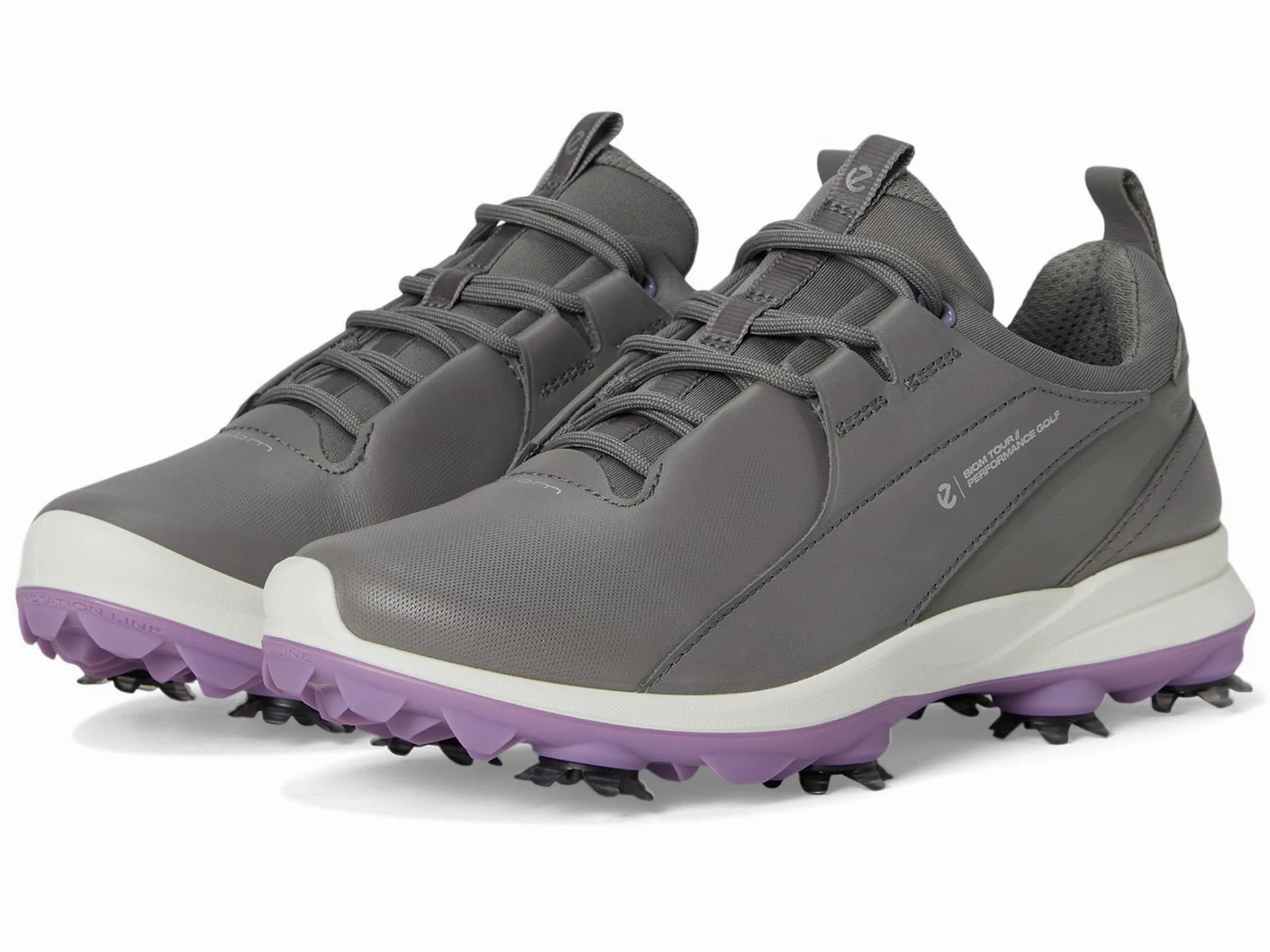 ECCO Chaussures de Golf à Pointes fluides Cuir pour Femmes 2025 BIOM Tour Lace