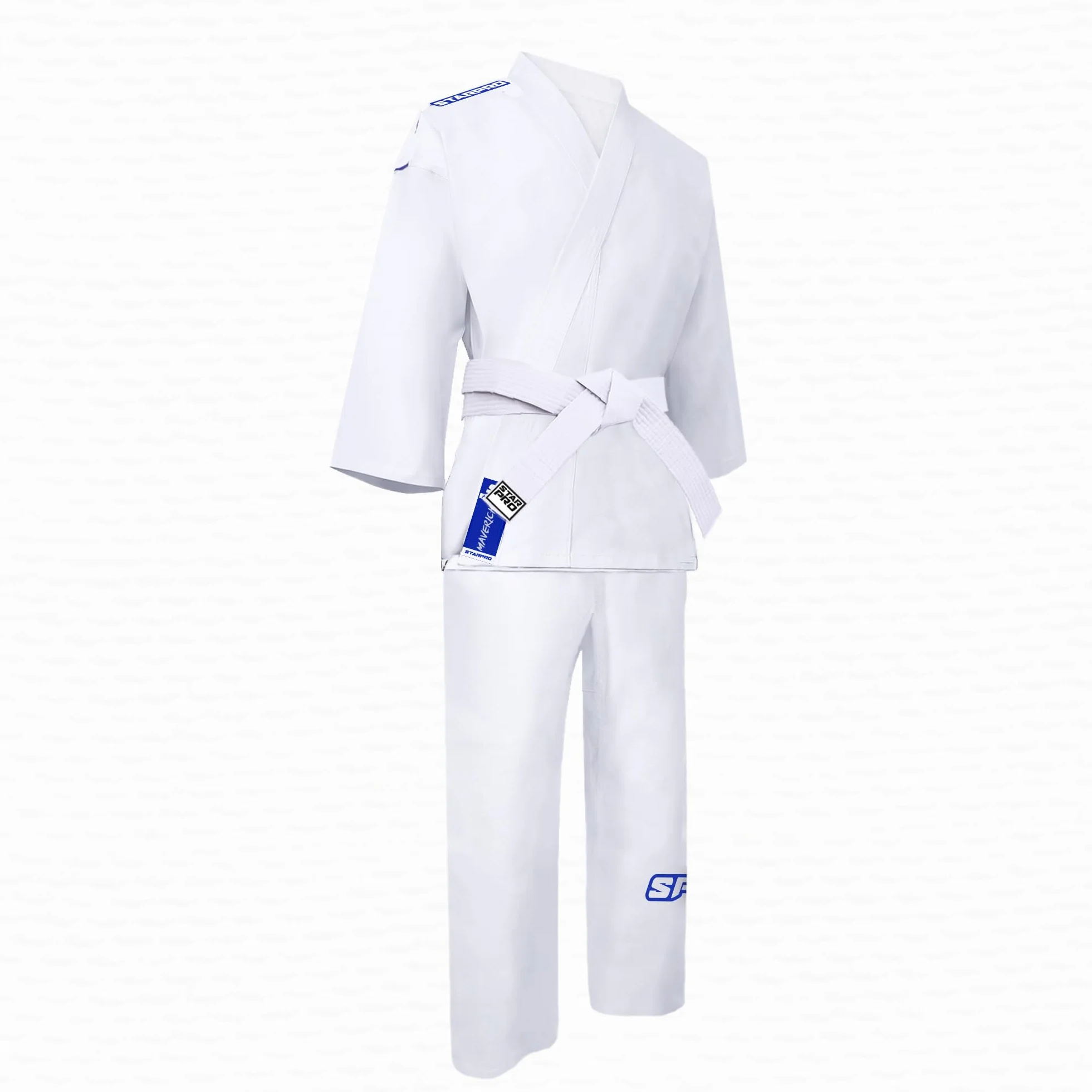 Starpro Gi Kimono de Karaté en Mélange de Coton - Uniforme Professionnel Pour Entraînement et Compétition en Arts Martiaux pour Hommes, Femmes & Enfants - 110-190 cm - Ceinture Blanche Gratuite