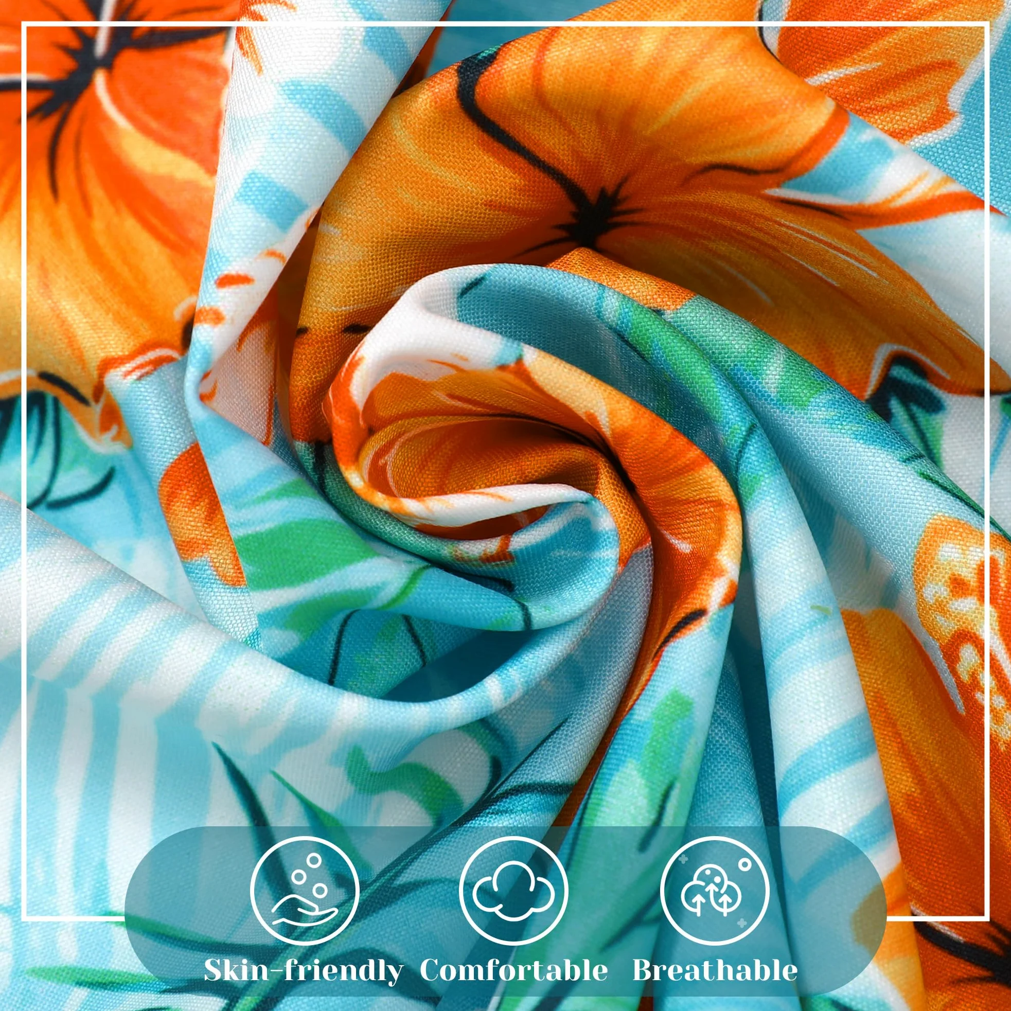 ZOEREA Tenue Hawaii pour garçons, ensemble de 2 pièces chemise + short, chemise de plage à boutons + short pour enfants 4–10 ans