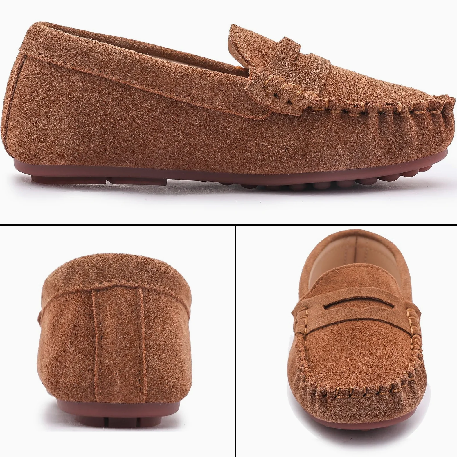 WUIWUIYU Garçon Classique Mocassins Fille Formel Robe École Chaussures Chaussure d'uniforme Scolaire