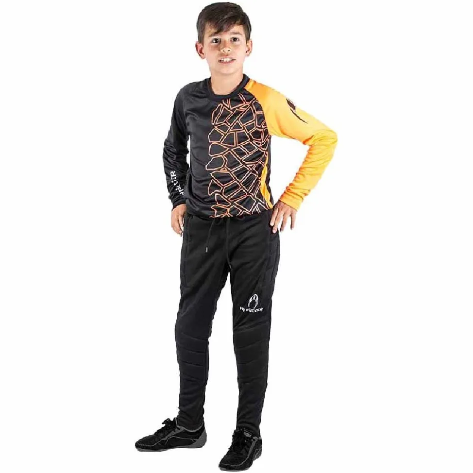 HO Soccer Kid Keeper Set Fraktur Orange Ensemble de gardien de but Unisexe Enfants Orange/Noir 14