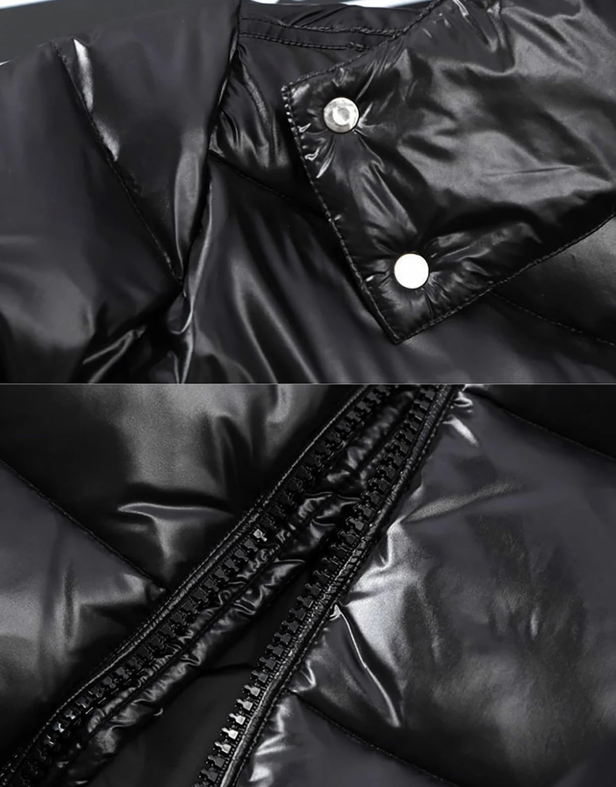 Doudoune matelassée lourde pour homme, veste de sport brillante avec capuche