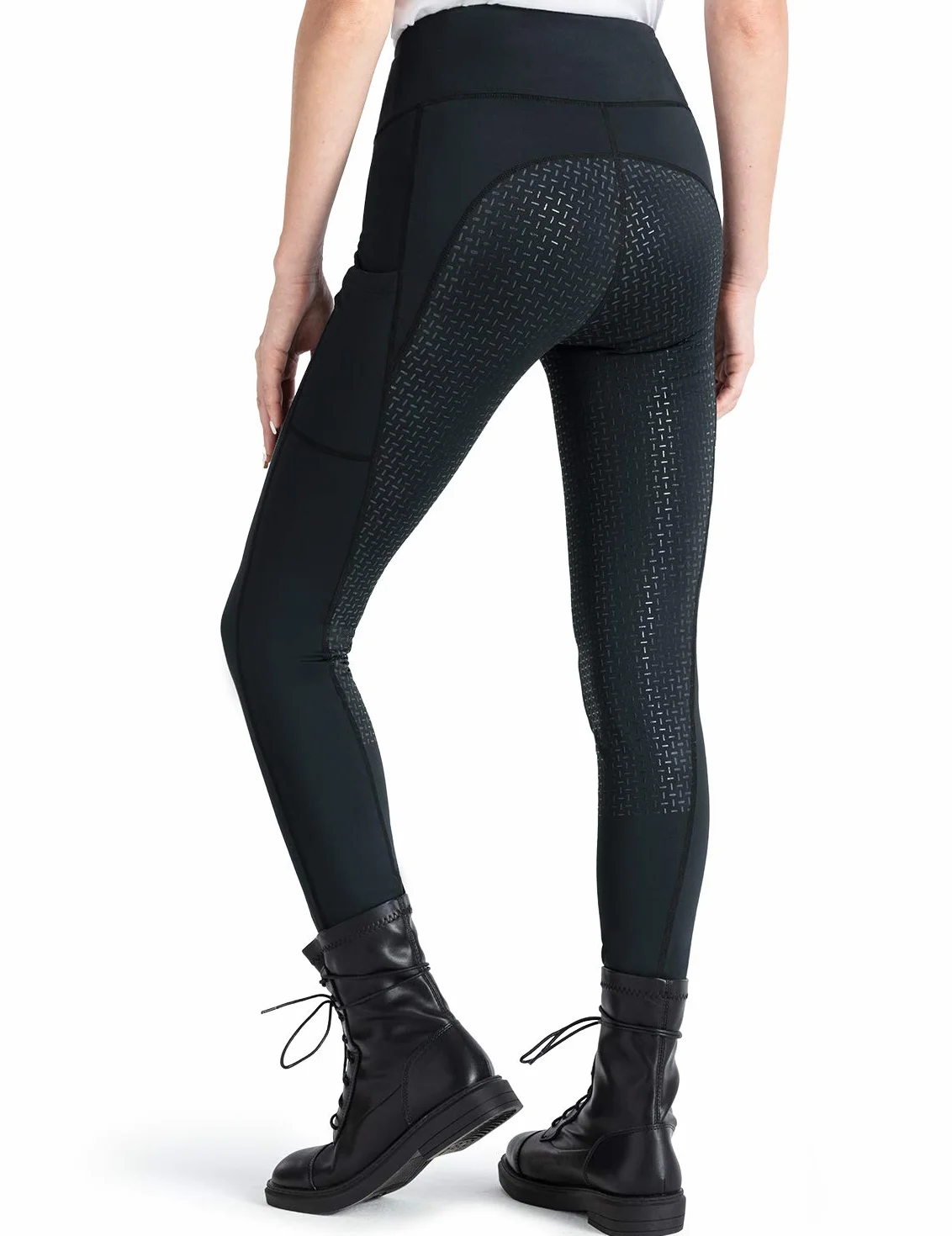 NAVISKIN Femme Pantalon d'équitation Active, Culotte à Fond Silicone,Fond intégral,Serré,Culottes d'équitation