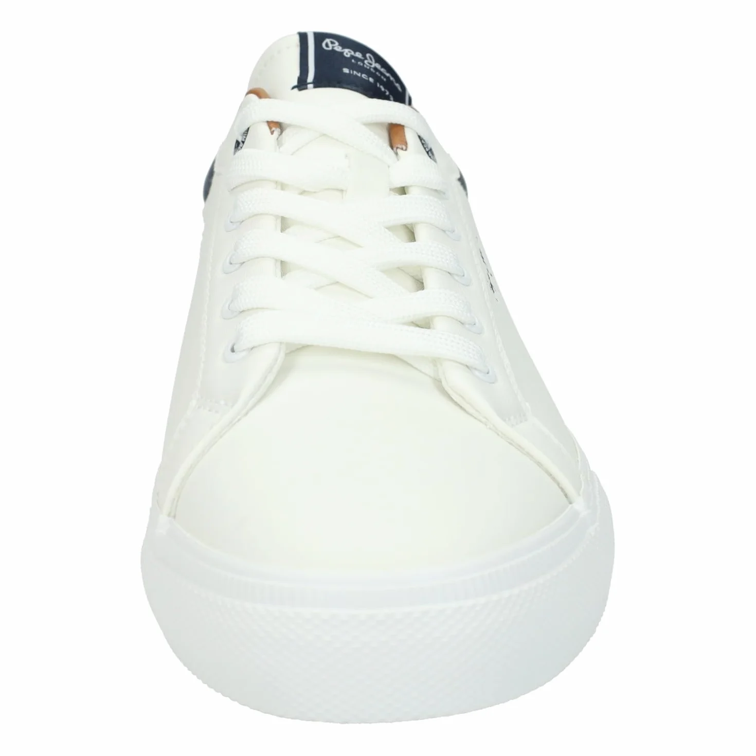 Pepe Jeans Baskets en Cuir Tribunal De Kenton Blanc