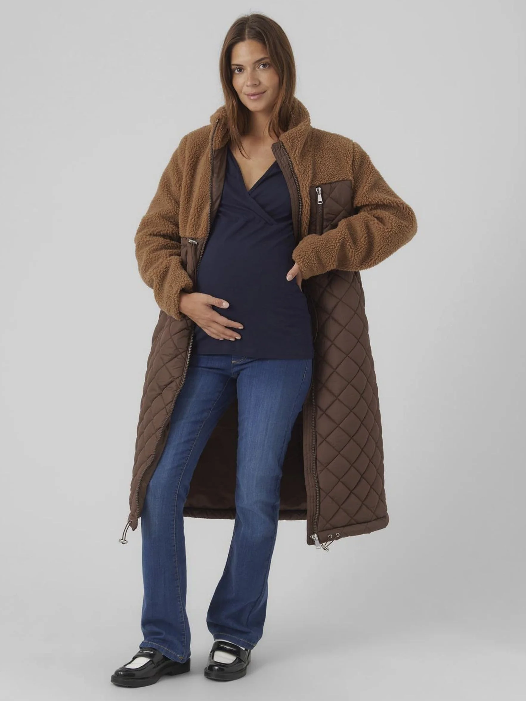MAMALICIOUS Mama Licious Veste matelassée MLTHEODORA 2 en 1 pour femme