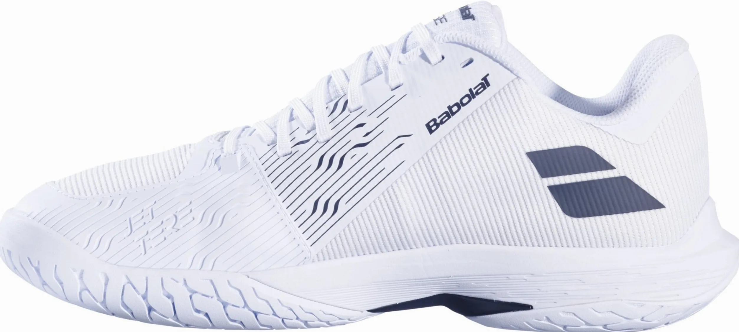 Babolat, Chaussures de Tennis Modèle Jet TERE 2 AC M, Empeigne en Mesh Respirant, Semelle EVA Amortissante, Renforts Latéraux pour Stabilité, Semelle Michelin Durable