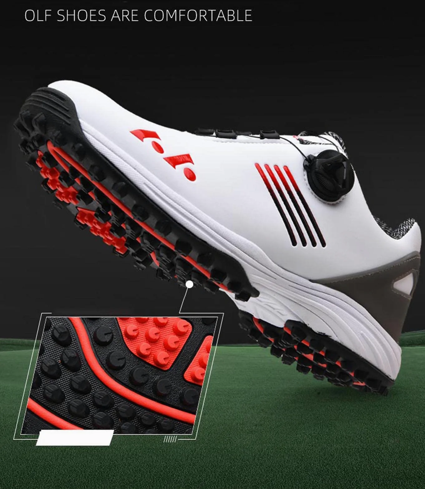 BLBK Chaussures de golf imperméables et légères pour homme