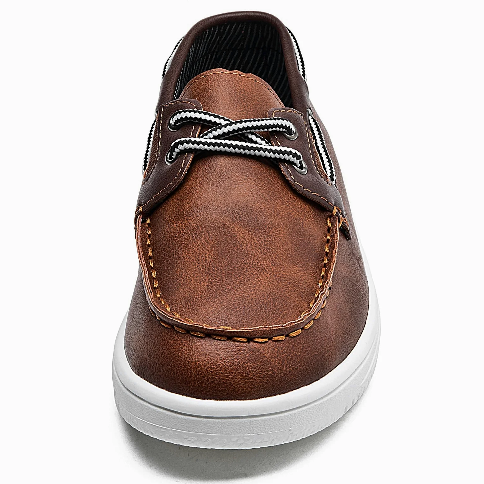 DADAWEN Classique Loafers Mocassins Garçon Chaussures Bateau à Lacets,Chaussure d'uniforme Scolaire Garçon