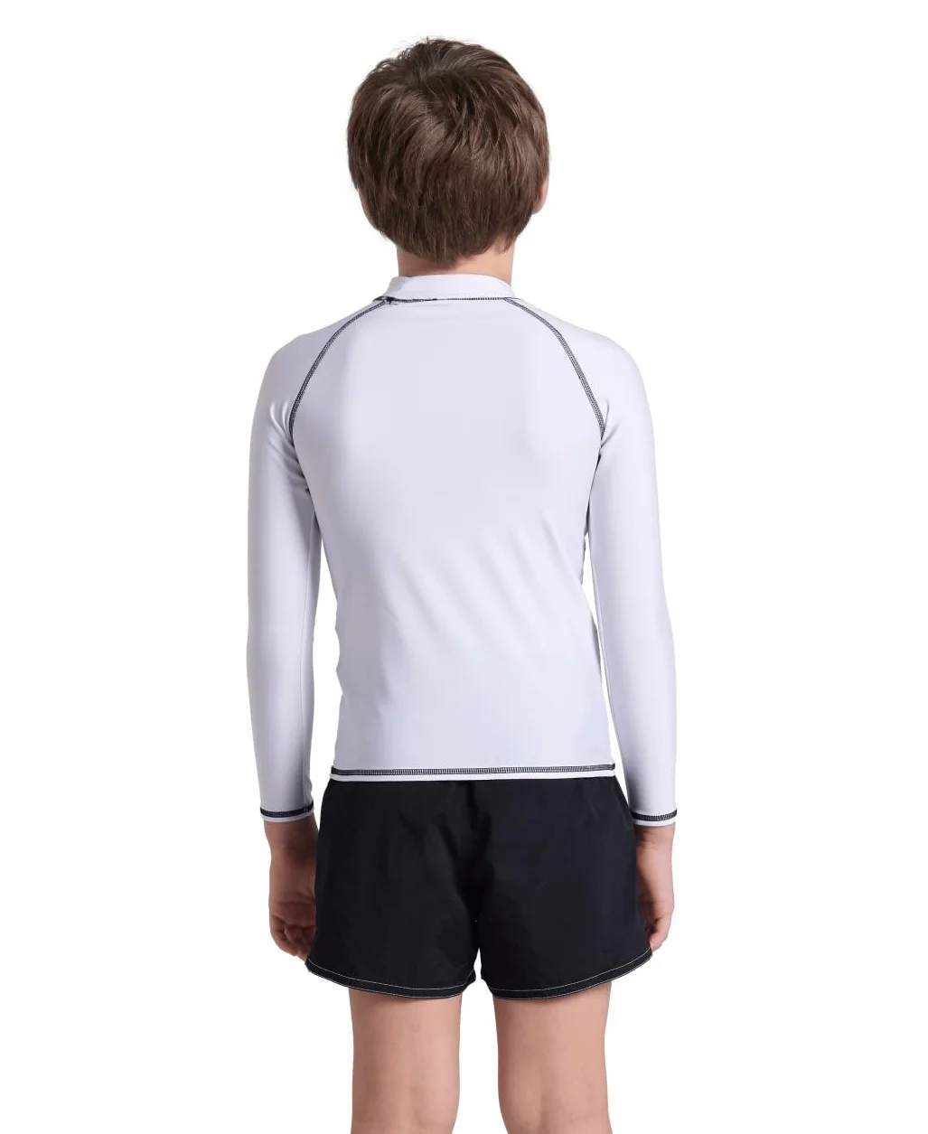 arena Unisex Jr Rash Vest L/S Graphic Rash Guard Shirt Garçon