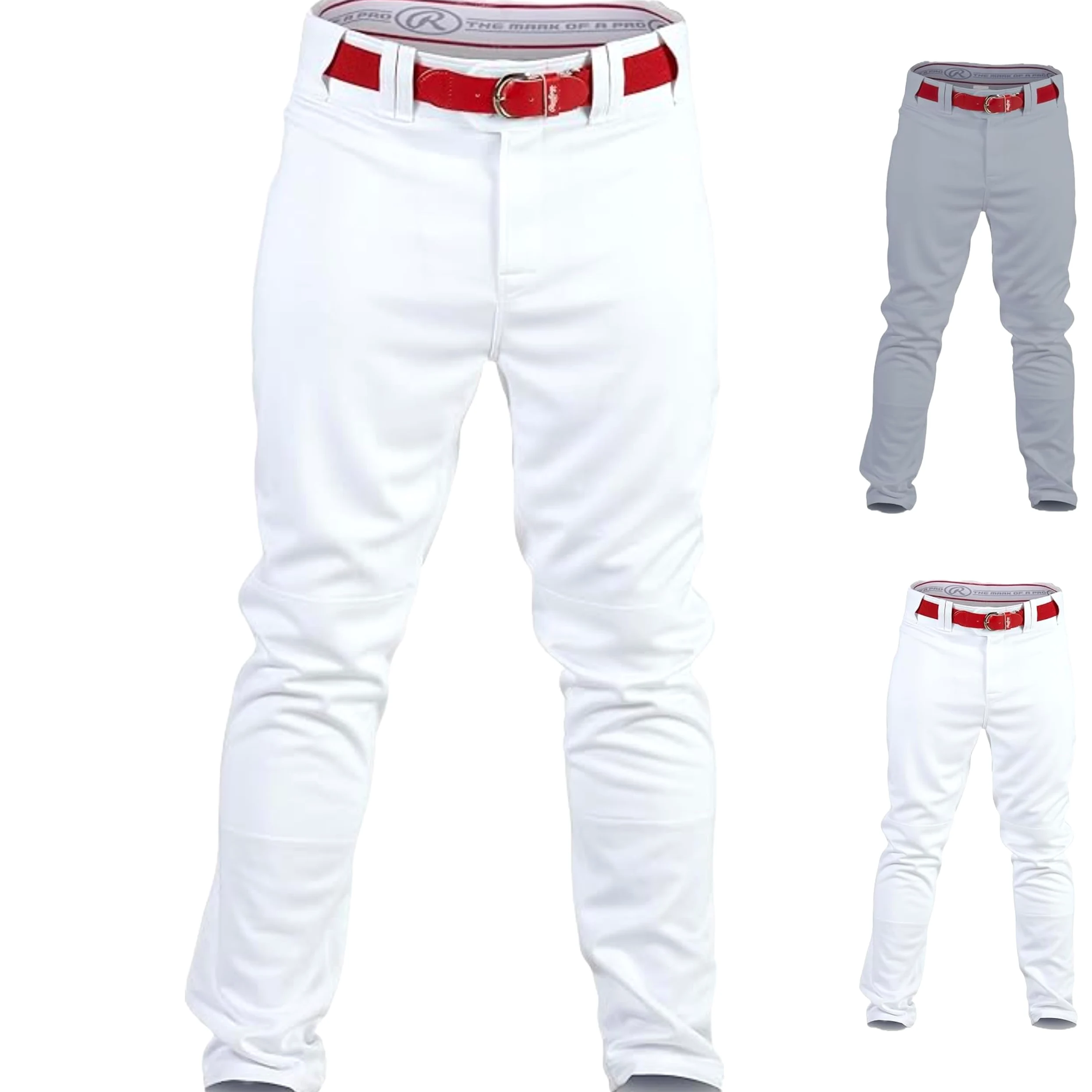 Rawlings Pro 150 Series Pantalon de Baseball pour Adulte, passepoilé, Longueur Totale