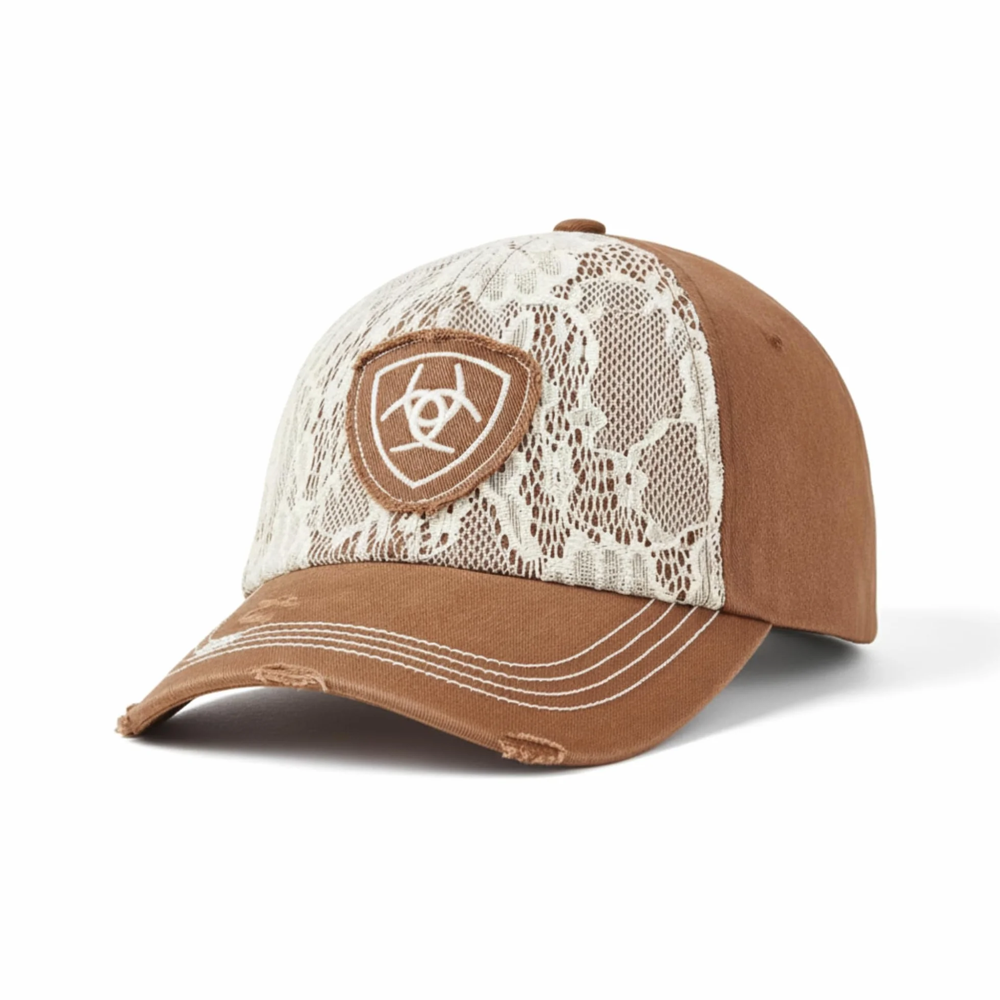 Ariat Accessories Women's Lace Logo Cap OS, Brown