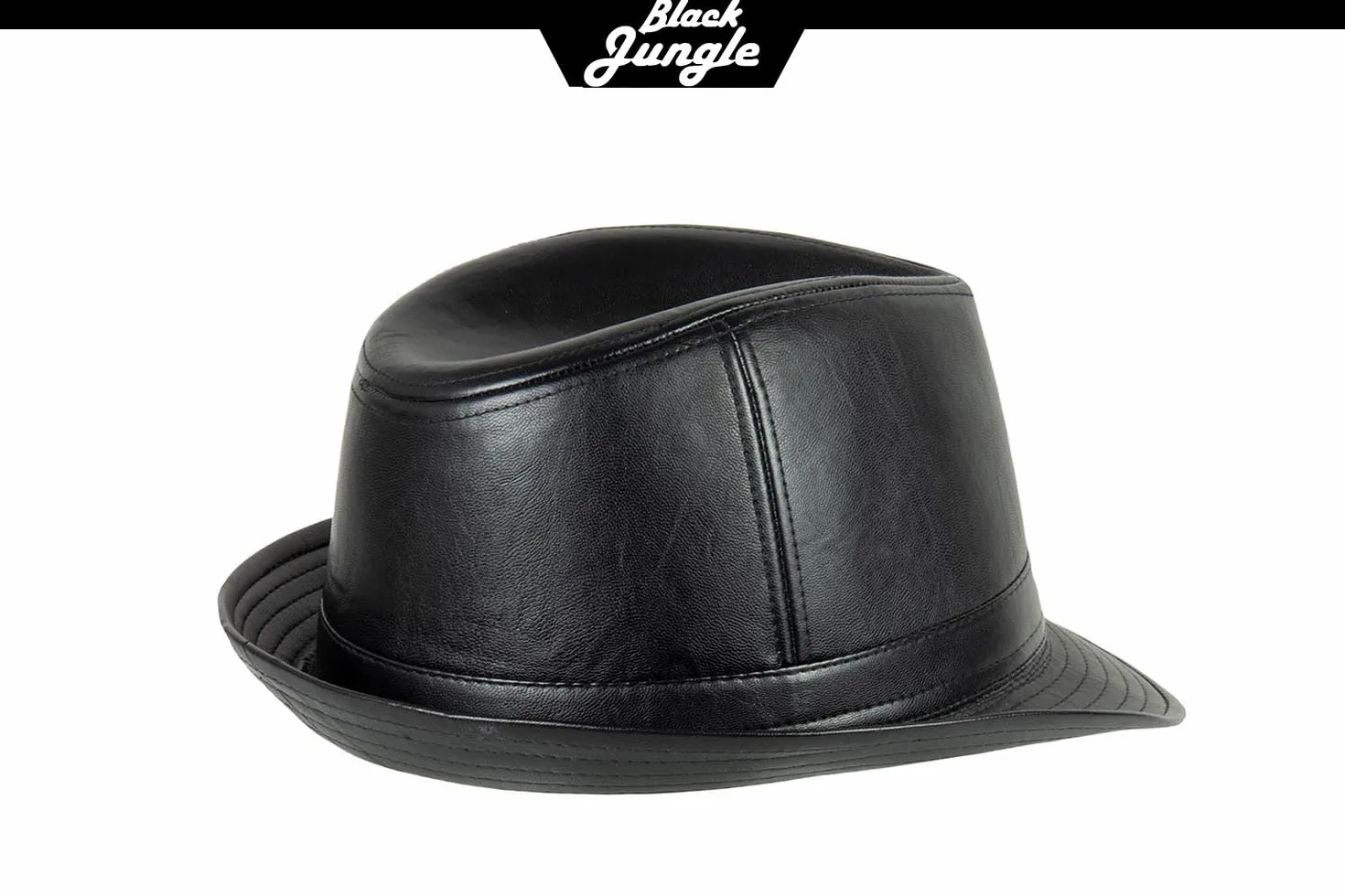 Black Jungle Adam Trilby en Simili Cuir Chapeau des Caraïbes Chapeau de la Havane Chapeau de Pluie Chapeau Chapeau de Soleil Unisexe