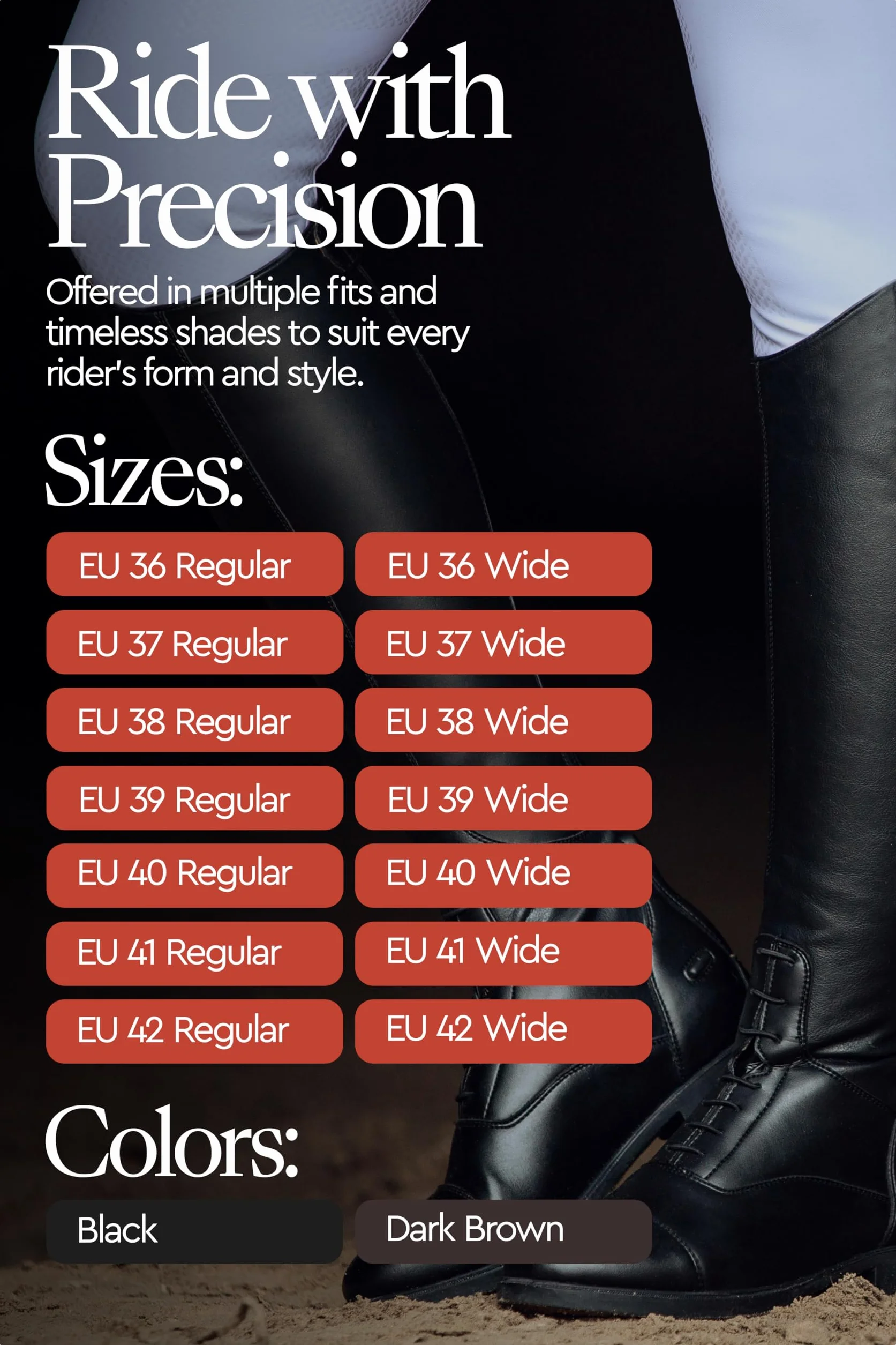 HORZE Femme Bottes d'équitation Rover, Aspect Cuir
