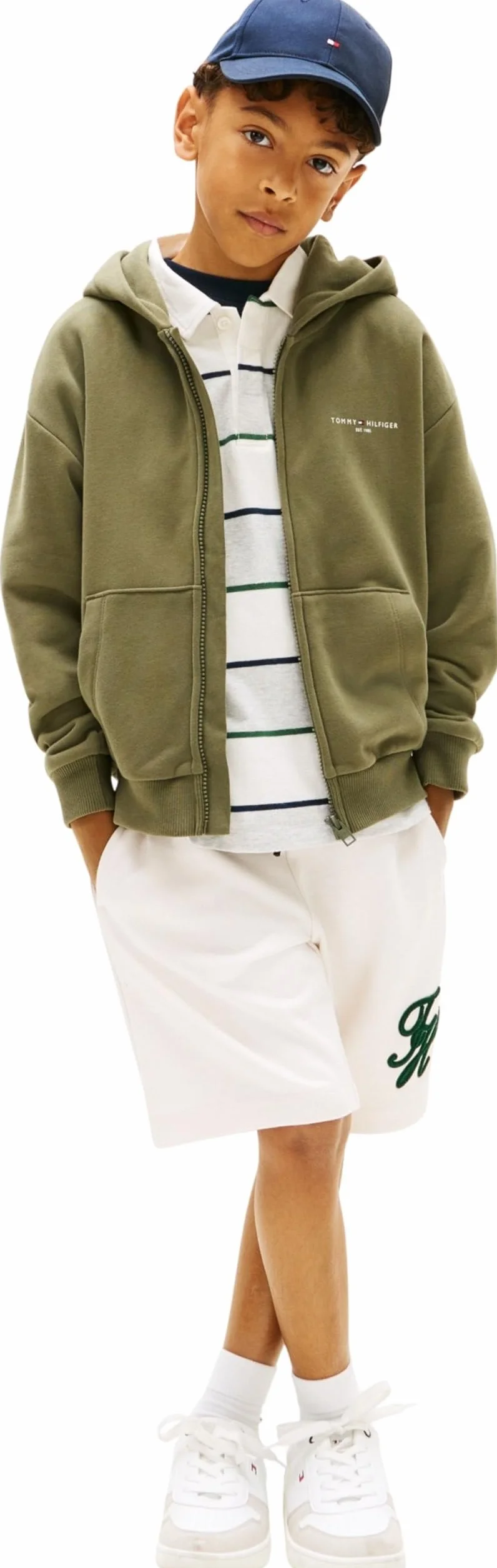 Tommy Hilfiger Mini Corp Zip Through Hoodie Ks0ks00726 Sweatshirts Mixte Enfant (Lot de 1)