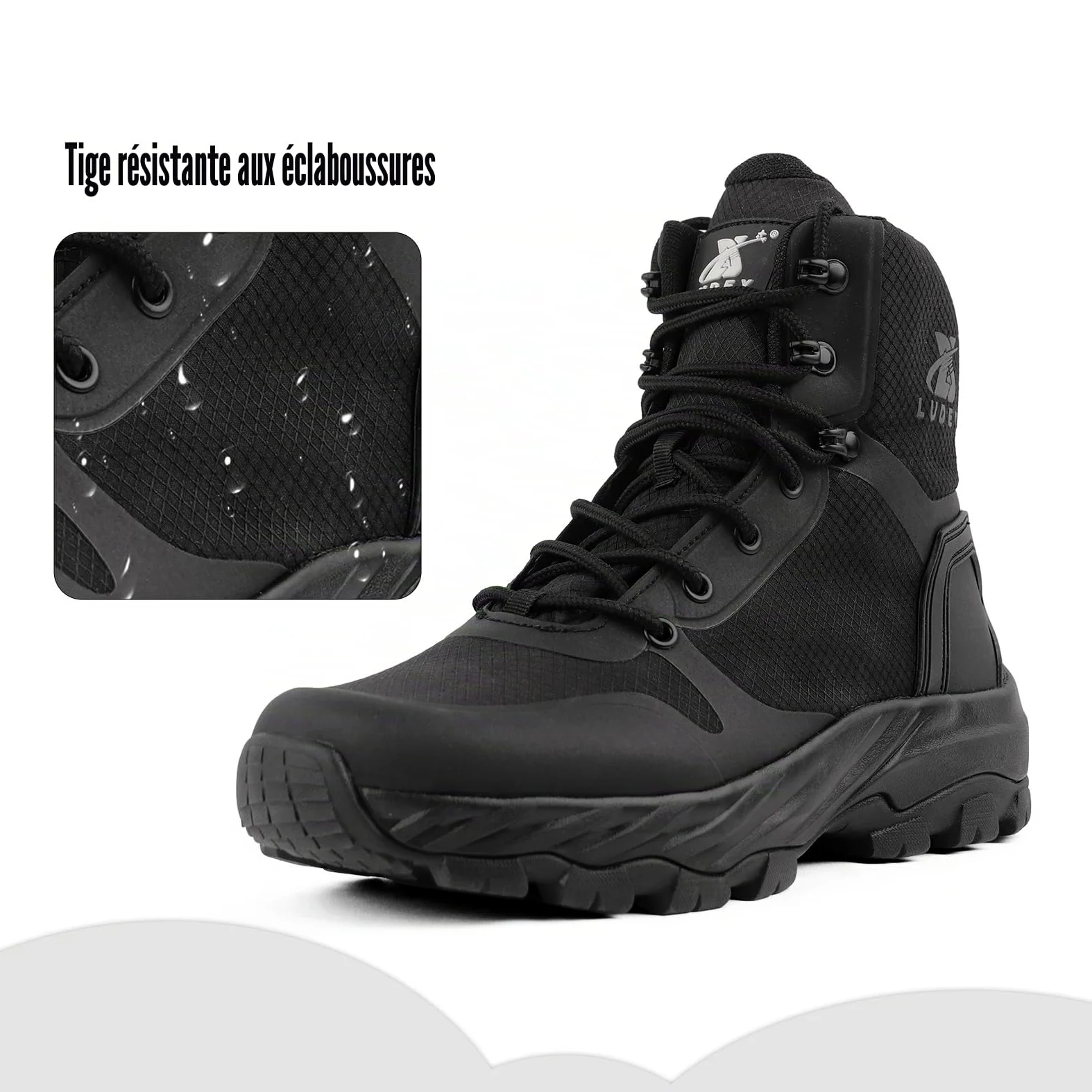 Léger Rangers Bottes Militaire Homme Fermeture Éclair Latérale YKK Durable Chaussure Bottes de Police Bottes de Combat Tactique Respirantes
