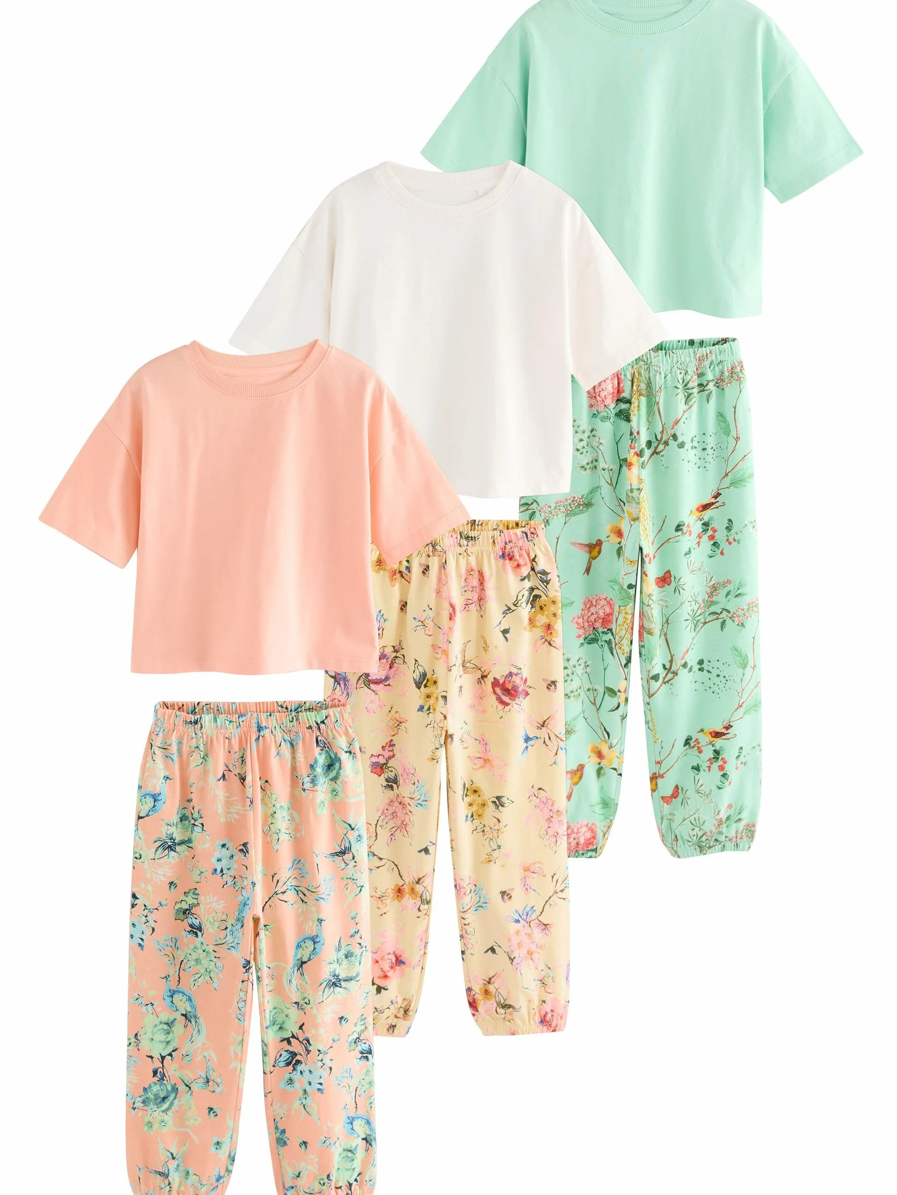 NEXT Fille Lot de 3 Pyjamas à Fleurs