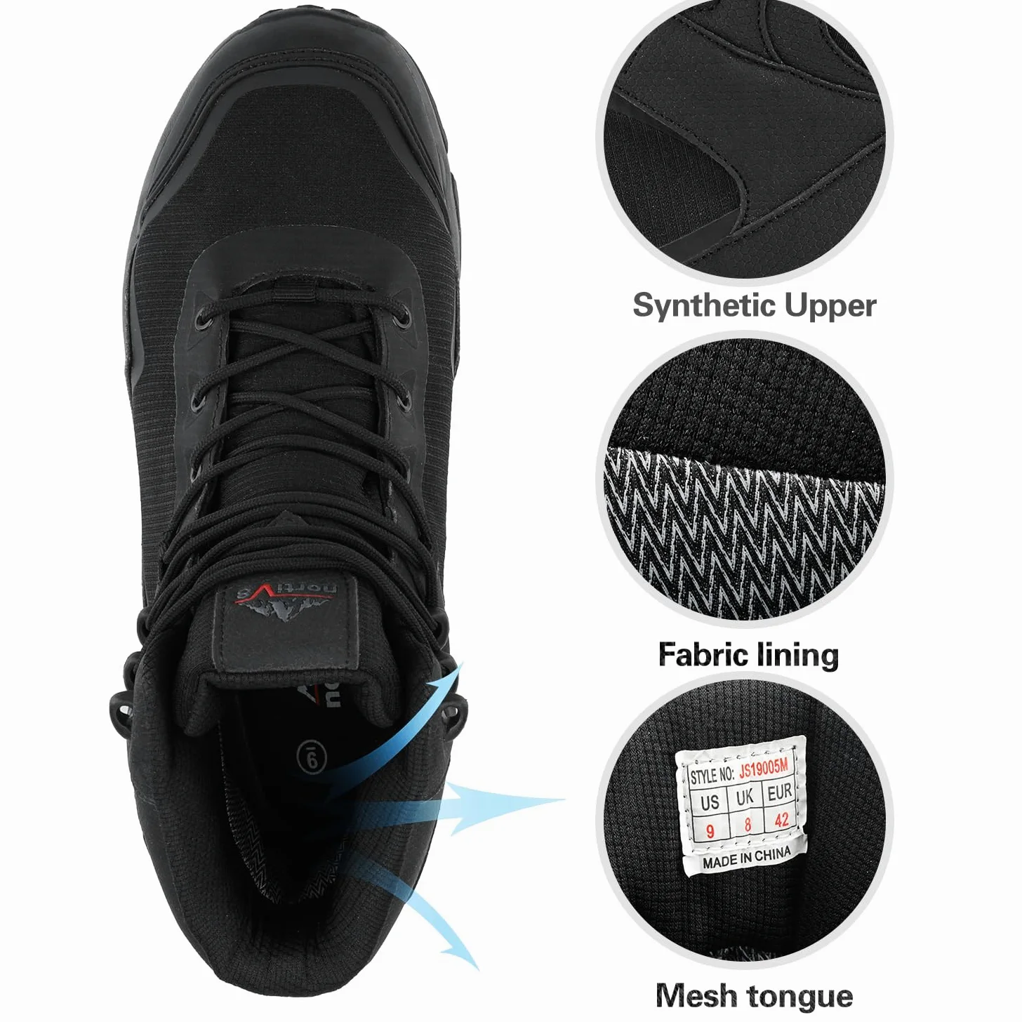 NORTIV 8 Chaussures De Randonnée Montante Bottes Hommes Imperméables pour Extérieur