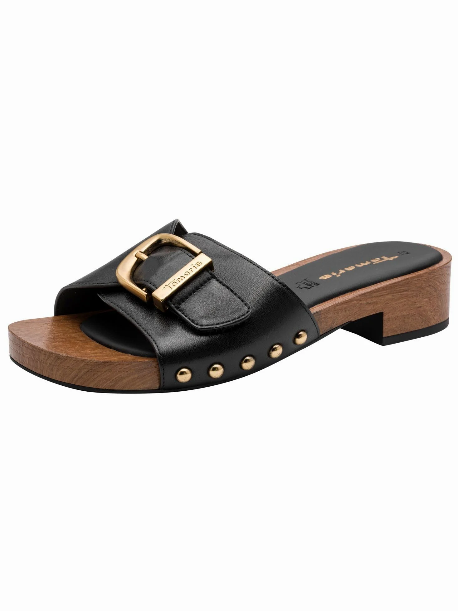 Tamaris Mule femme à talon compensé en cuir