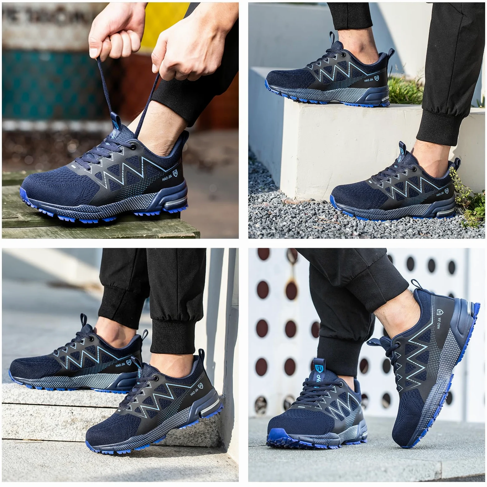 Chaussures de Sécurité Hommes Femmes Légère Respirante Basket Securite Confortable Antidérapante Chaussures de Travail Embout en Acier 37-47EU