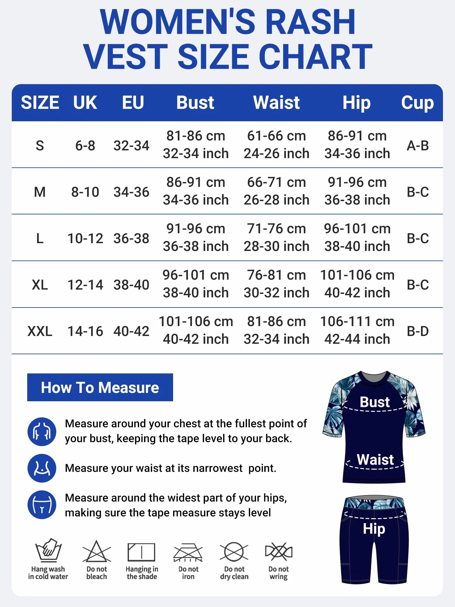 Owntop Maillot de bain 3 pièces Rashguard UPF50+ UV pour femme | Rashguard à manches courtes, haut de bikini et short taille haute | maillots de bain modestes | natation surf, bleu, XXL