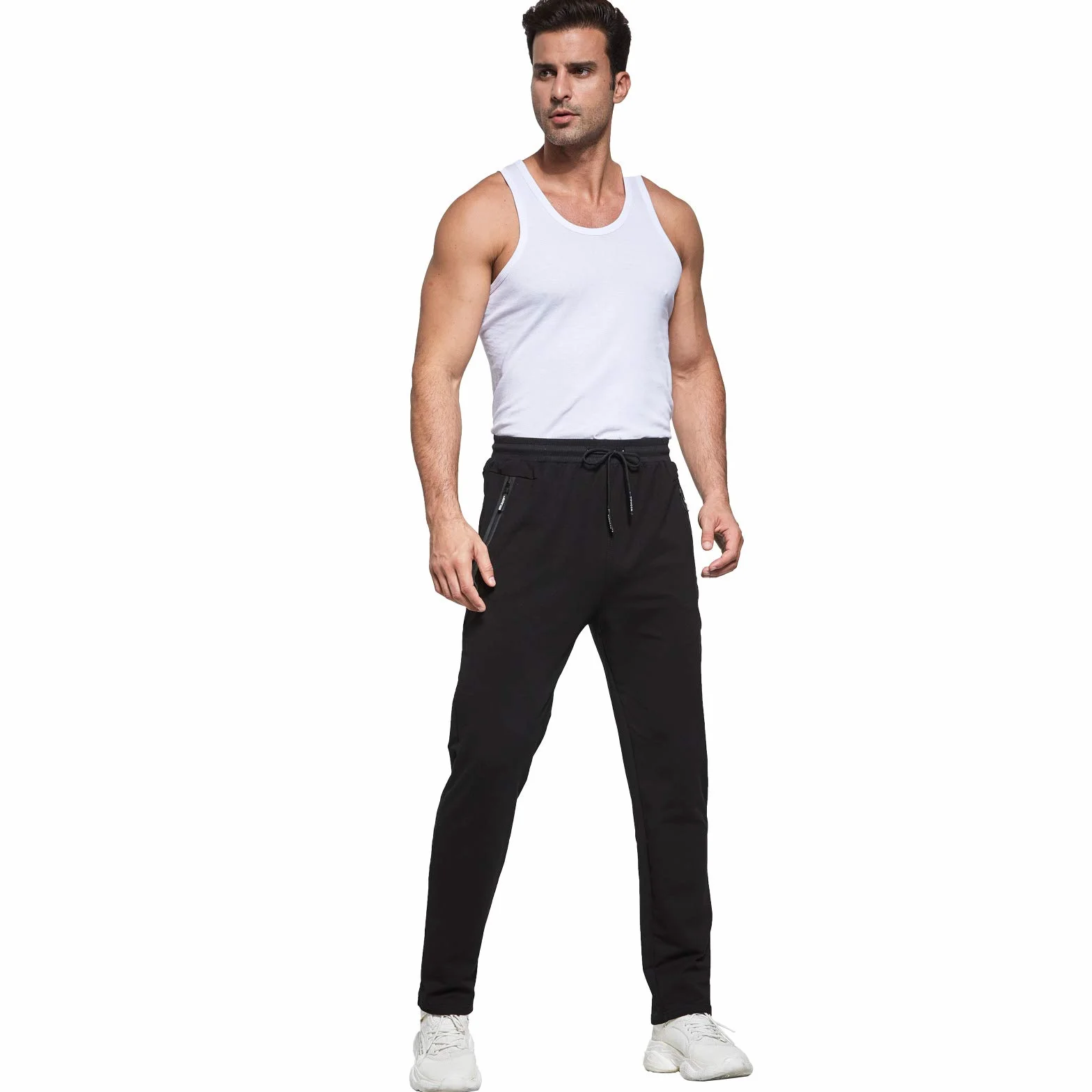 JustSun Jogging Homme Survetement Pantalons de Sport Coton Training Sportswear