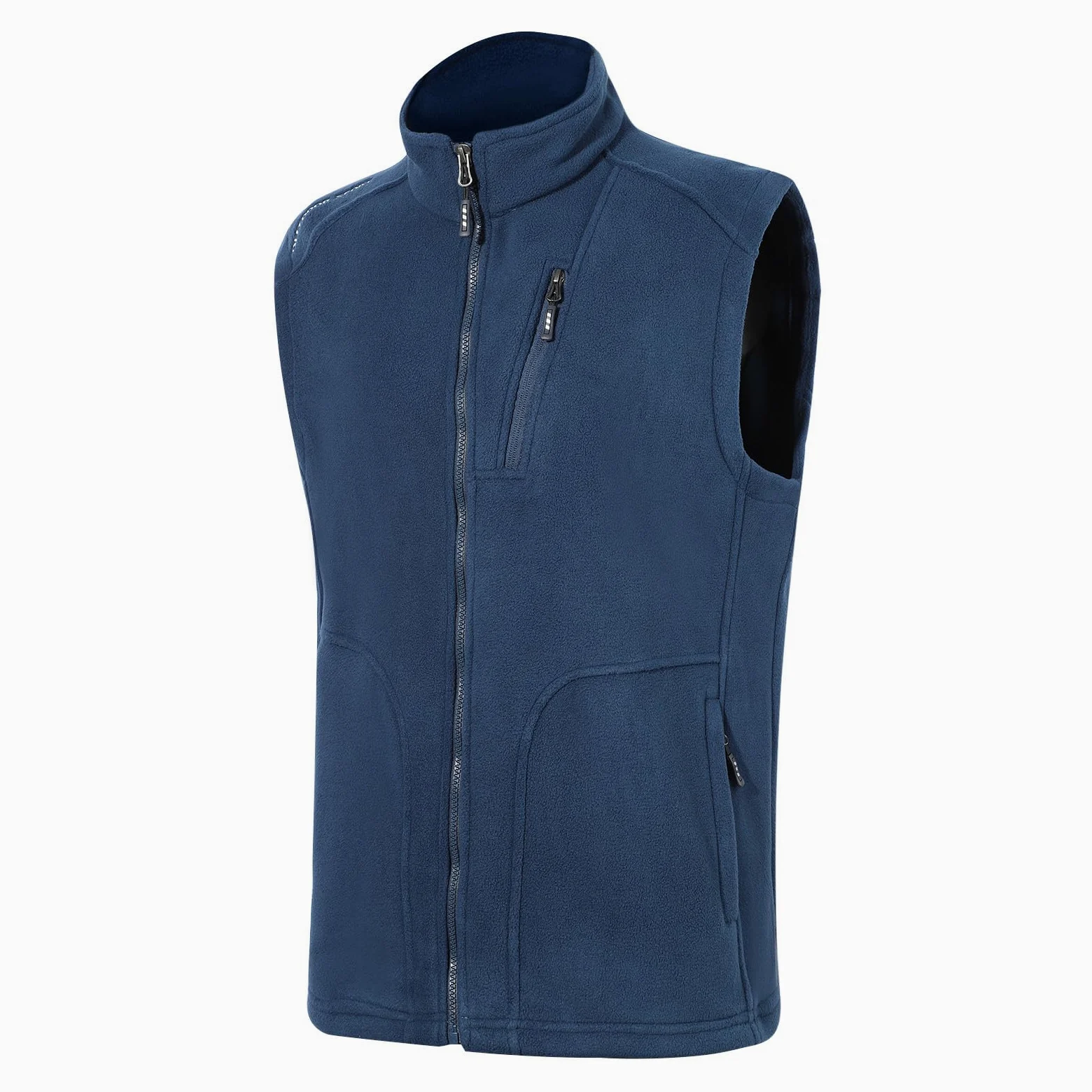 BWBIKE Gilet Polaire pour Hommes Gilets Polaires Légers et Chauds Vêtements d’extérieur Avec Poches Zippées, Veste sans Manches légère Douce pour l’hiver