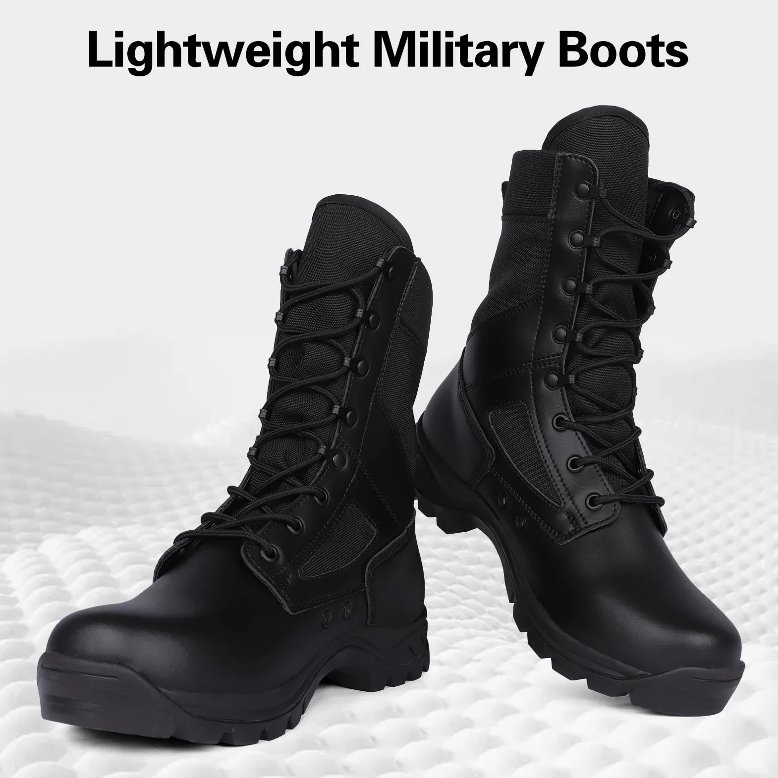 Bottes Militaires pour Hommes Bottes Tactiques Légères Chaussures de Randonnée Antidérapantes Bottes de Sécurité Durables Bottes de Désert Respirantes Bottes de Combat