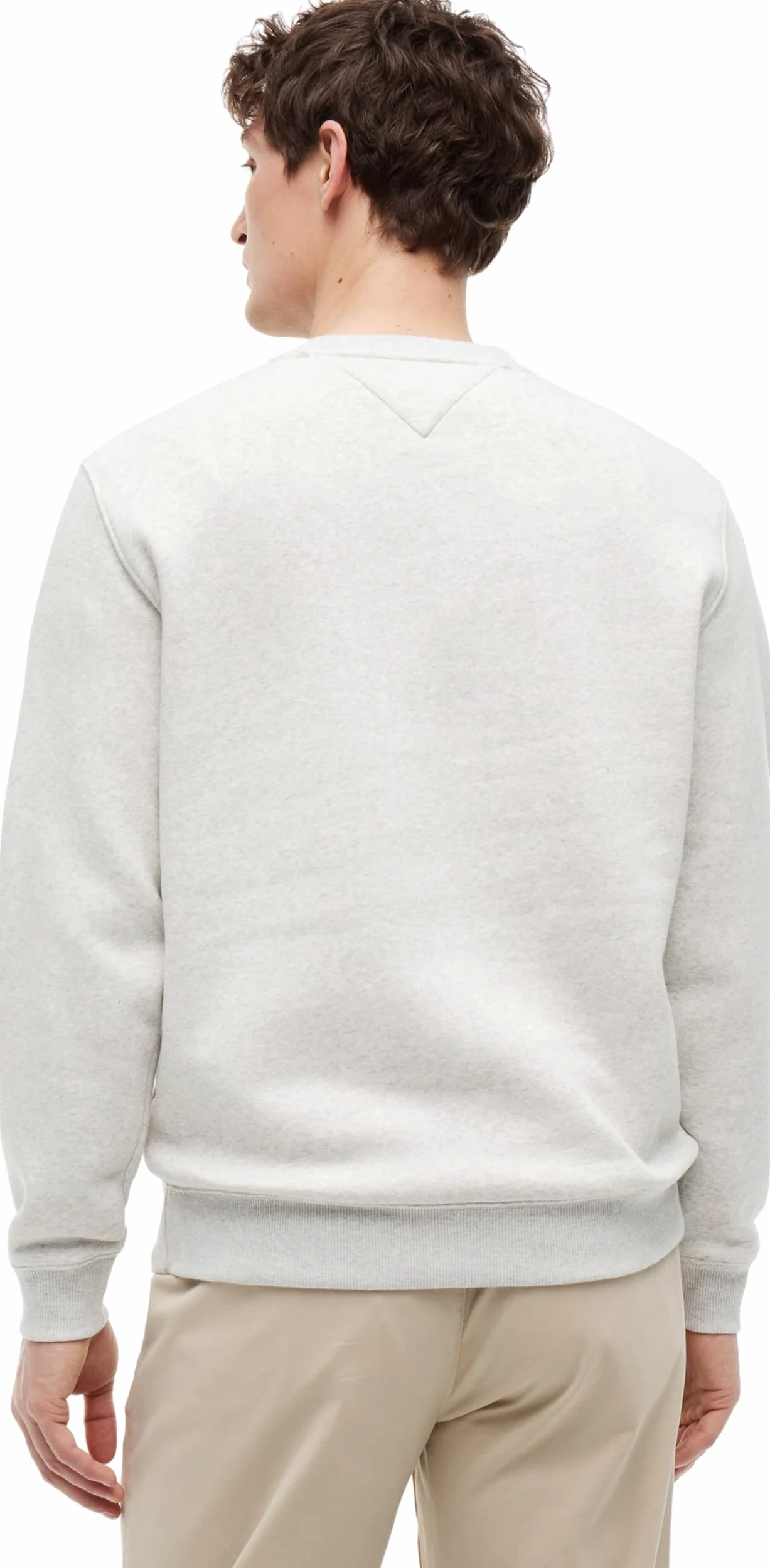 Tommy Jeans Sweat Homme Regular Fit Flag Fleece Col Ras-du-Cou