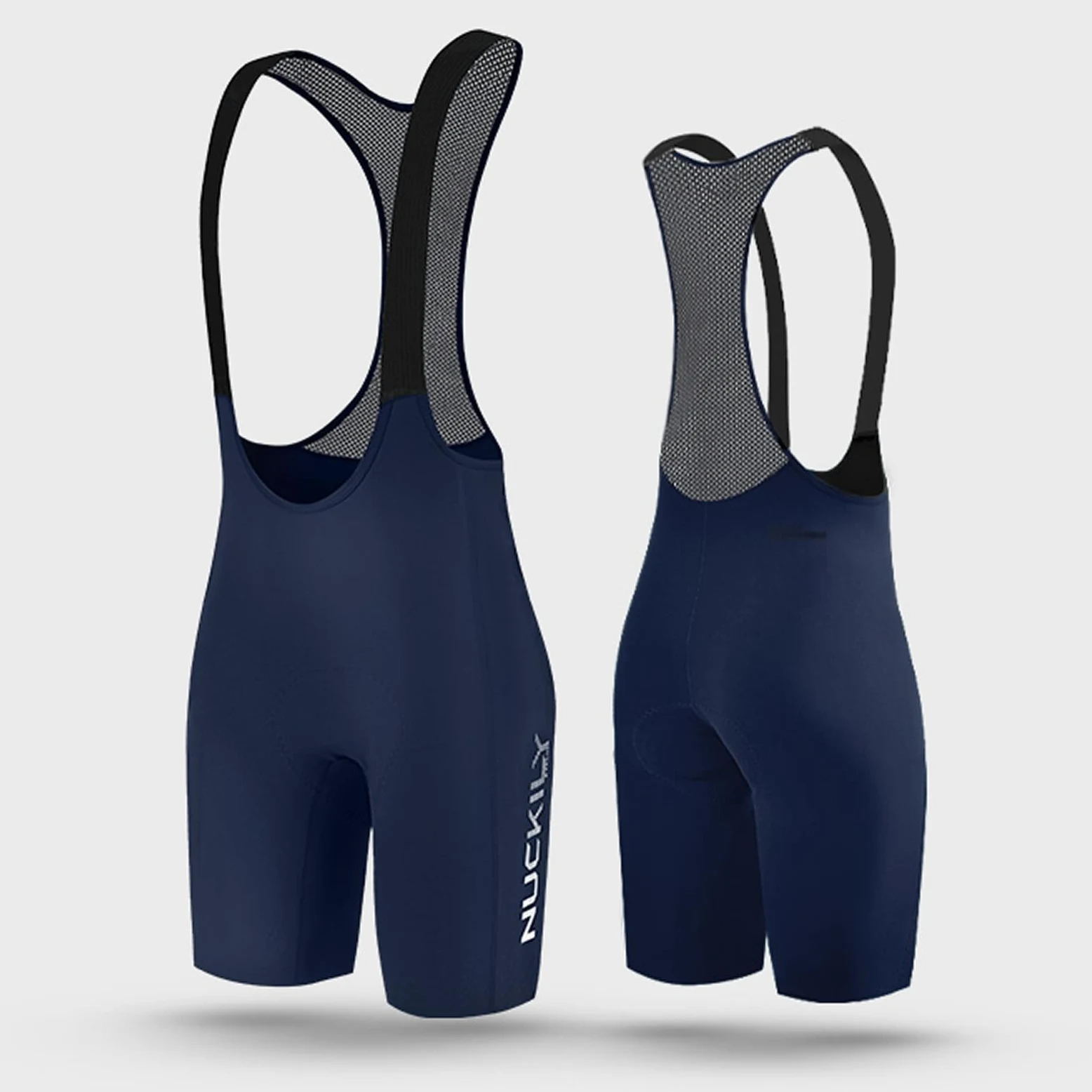 NUCKILY Cuissard de cyclisme à bretelles pour homme, cuissard de cyclisme rembourré de qualité compétition à séchage rapide pour vélo sur route et montagne