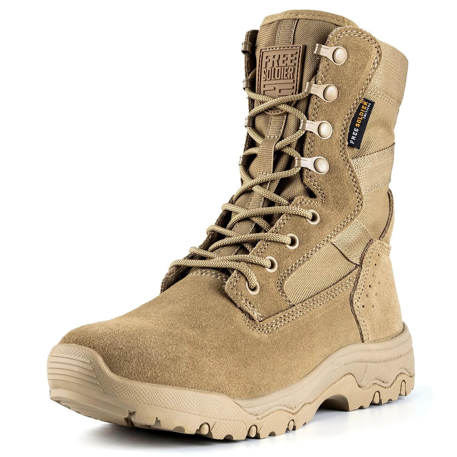 FREE SOLDIER Bottes Tactiques Femme 8 Pouces Légères Bottes de Combat Durables Bottes Militaires de Travail À L'Extérieur Bottes de Désert Pour Femme