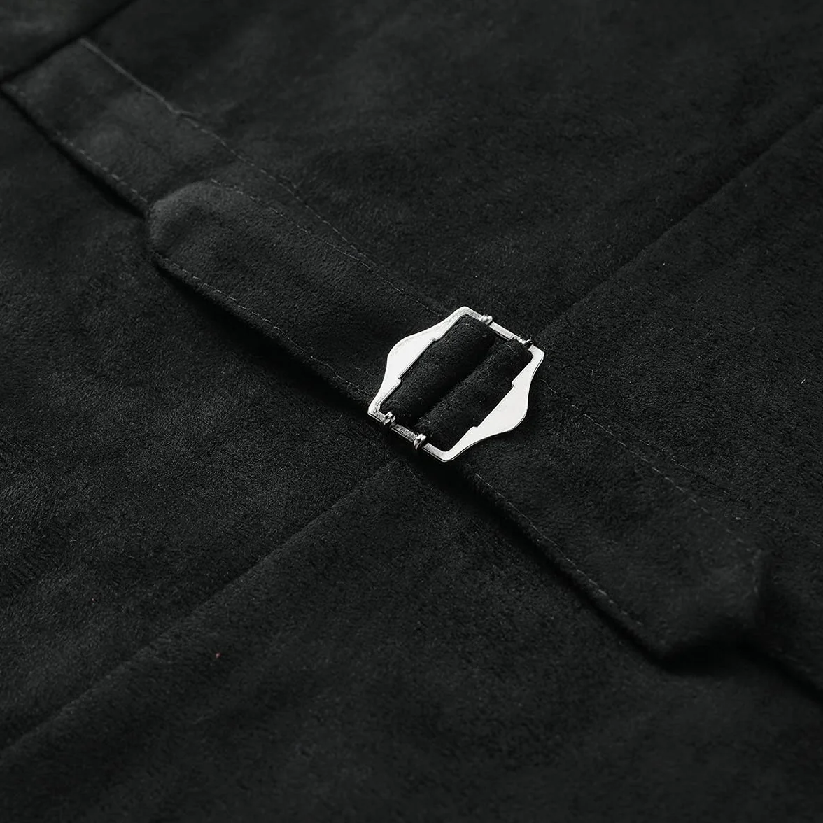 Allthemen Gilet de Costume Homme décontracté à double boutonnage de couleur unie pour le printemps et l'automne avec poches