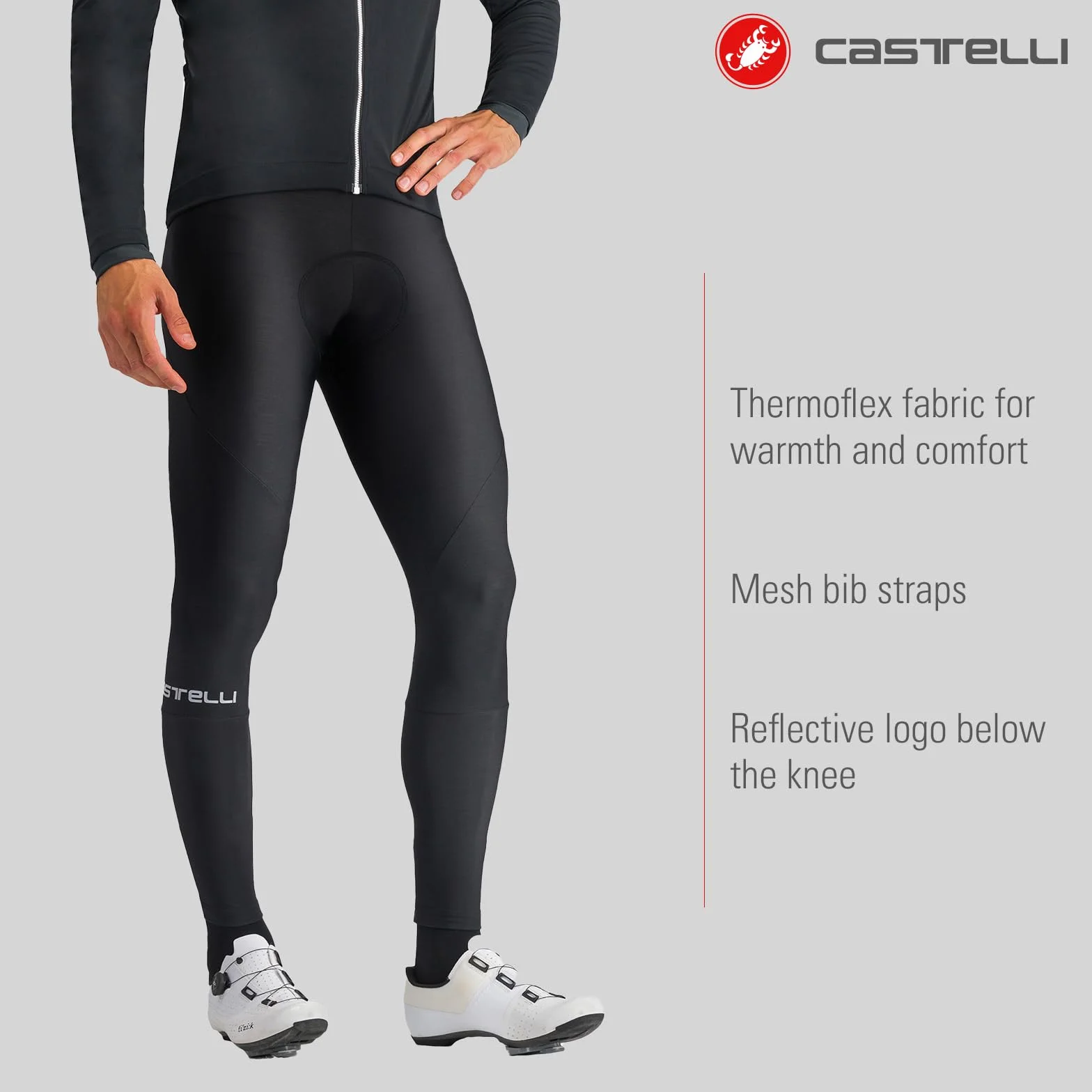 CASTELLI Entrata Bibtight - Cycling Bib Shorts - Cuissard de Cyclisme - Homme