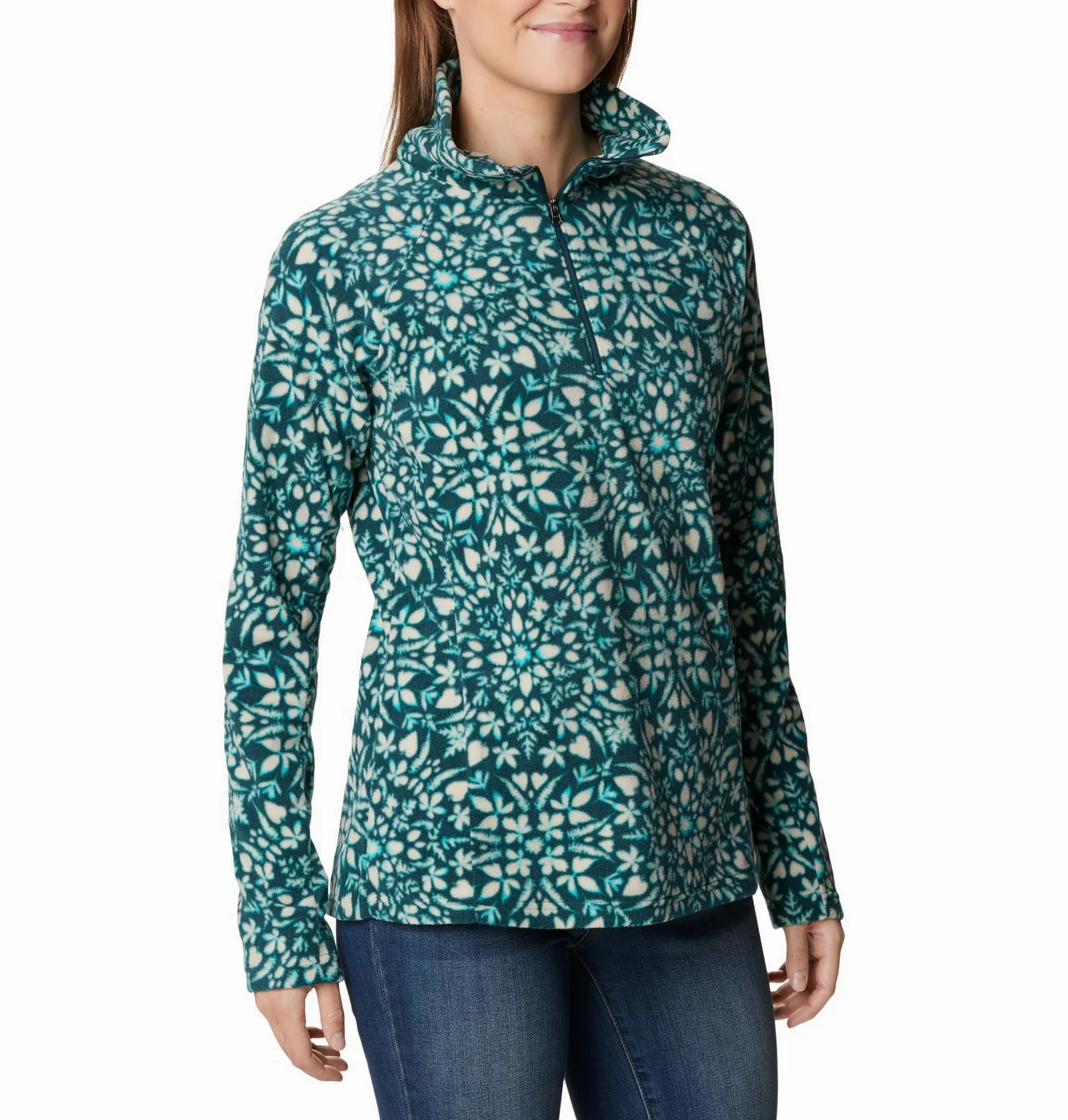 Columbia Women's Glacial Iv Print Half Zip Pullover Sweater