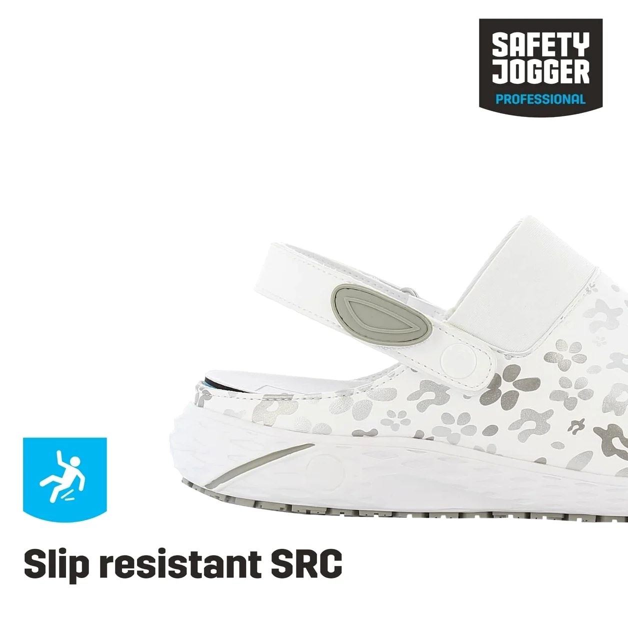 SAFETY JOGGER Sabots de sécurité Femmes - Dany - Chaussure de Travail légère et Confortable à Velcro, idéale infirmières ou Cuisine, antidérapante et Absorbant Chocs, Oxypas
