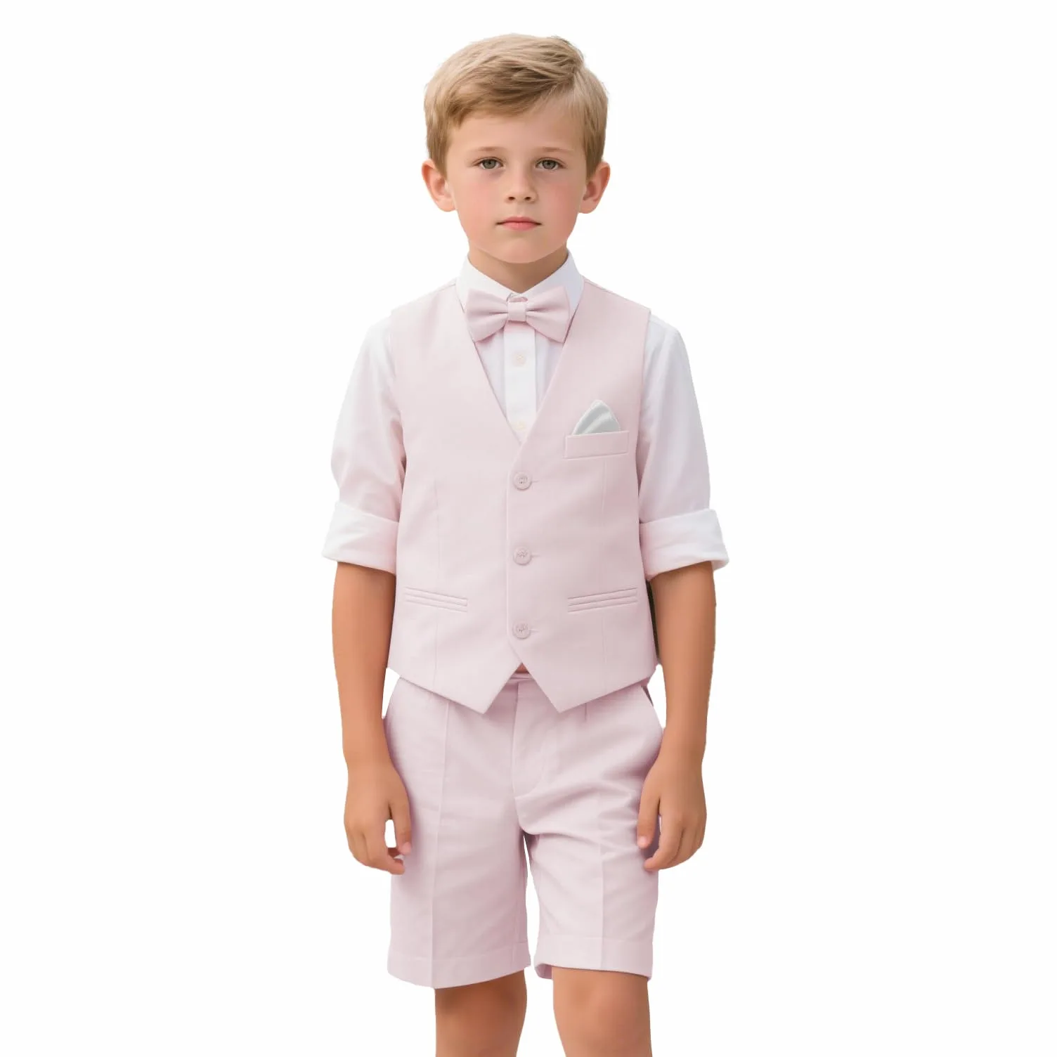 Costume 2 pièces pour garçon - Tenue de mariage - Gilet et pantalon - 3 à 16 ans