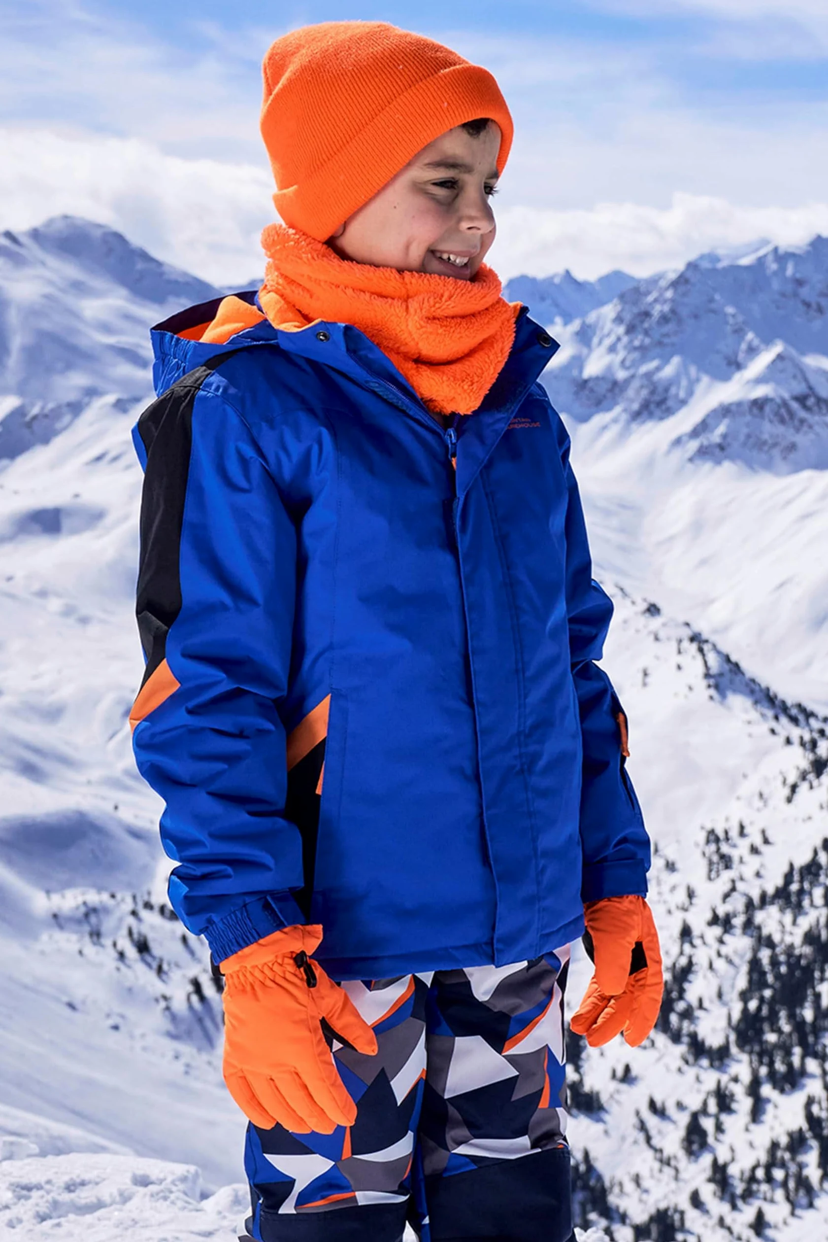 Mountain Warehouse Veste de Ski Raptor Enfants - Manteau Résistant à la Neige, Doublure Polaire, Jupe Pare-Neige Intégrée - Parfaite pour l'hiver