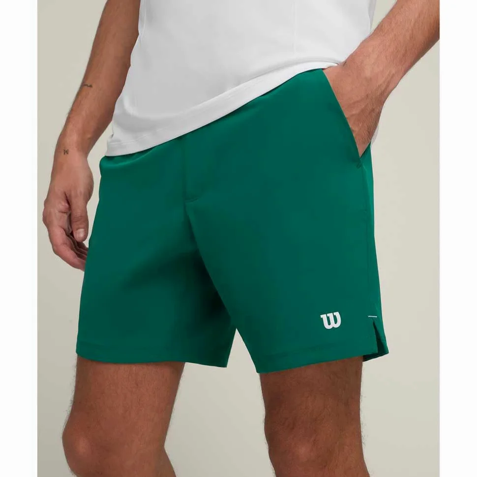 WILSON Short Homme Team Short Courtside 7" Vert PE 2024