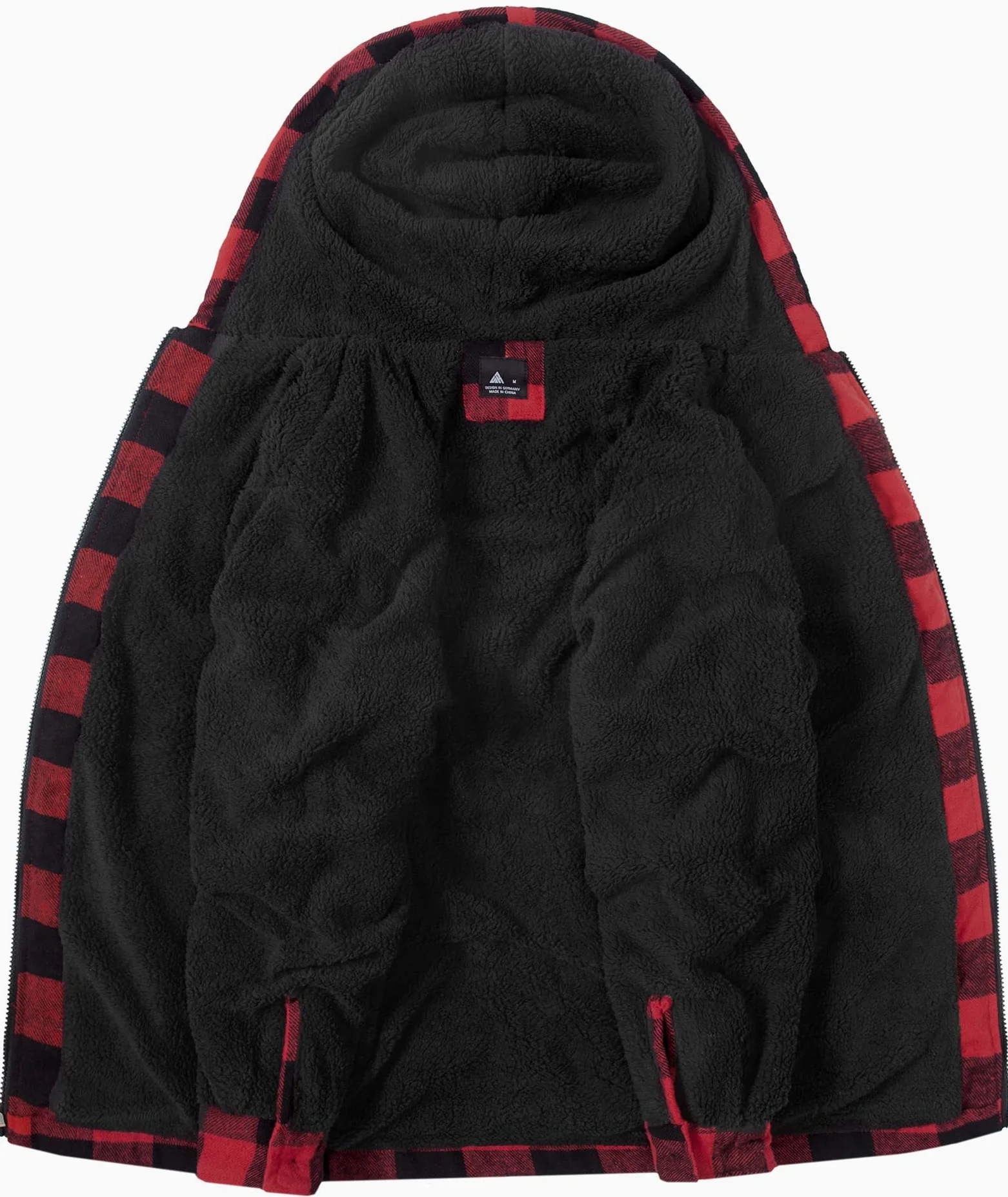 SwissWell Chemise pour Homme Épaissir Veste Flanelle Carreaux Doublure Peluche Loisirs Doublée Sweat à Capuche Homme Polaire Veste D'hiver Avec Poches