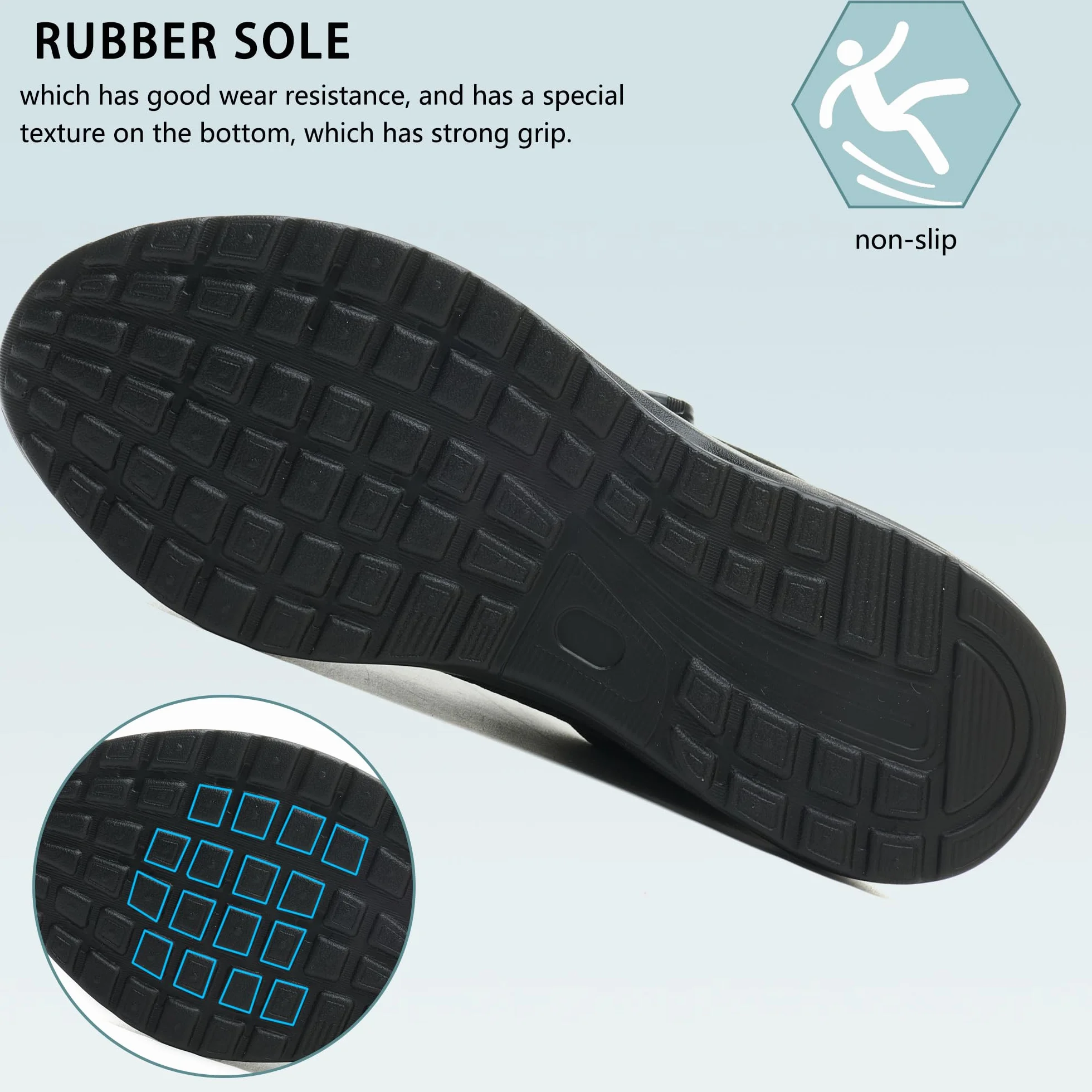 Chaussures de Sécurité Hommes Femme Légère Baskets de Sécurité Respirantes Antidérapante Chaussures de Travail avec Embout en Acier Lacet à Bouton Pivotant